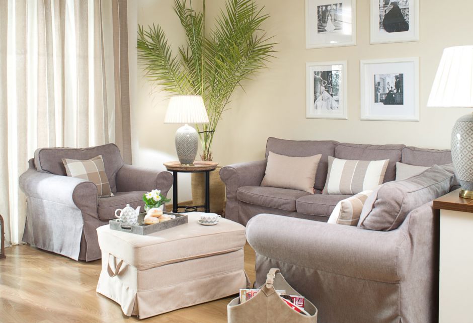 Przytulny salon w beżu