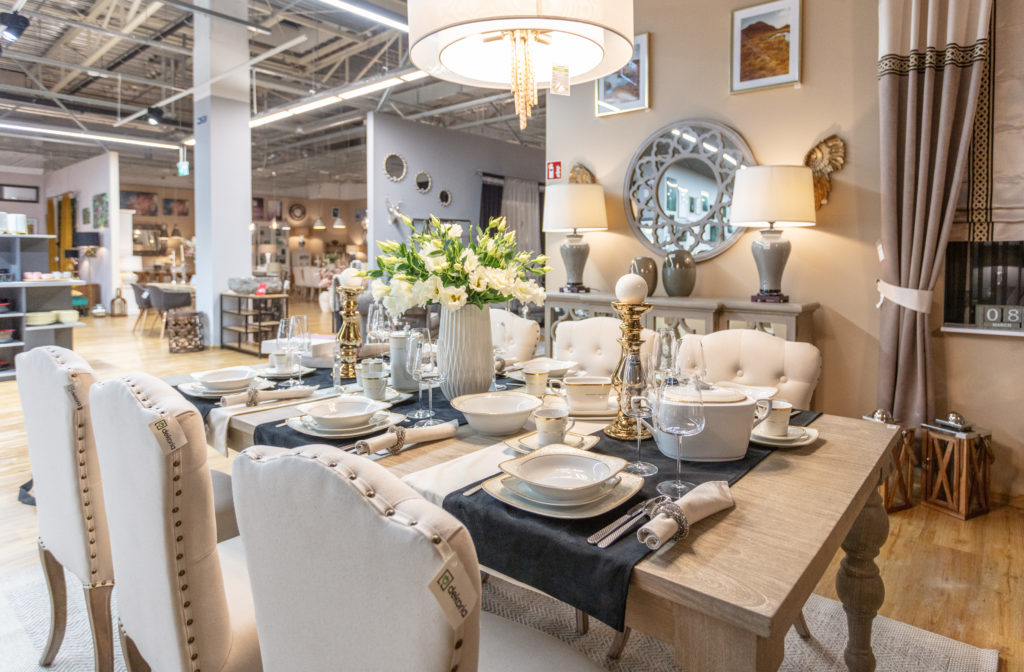 Wnętrze showroomu Warszawa Domoteka
