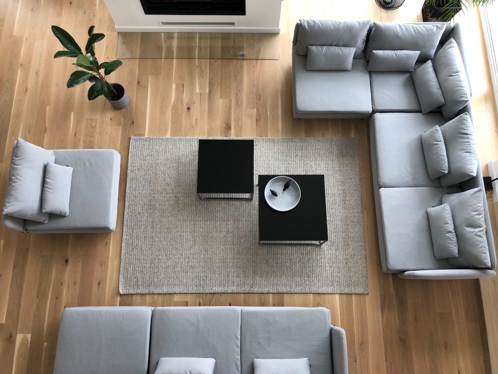 Minimalistyczny salon
