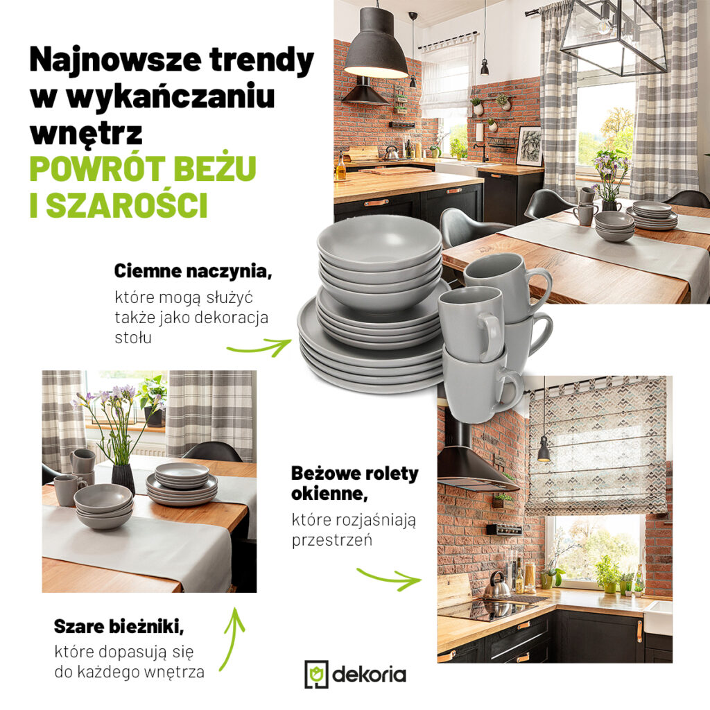 Najnowsze trendy w wykańczaniu wnętrz – powrót beżu i szarości