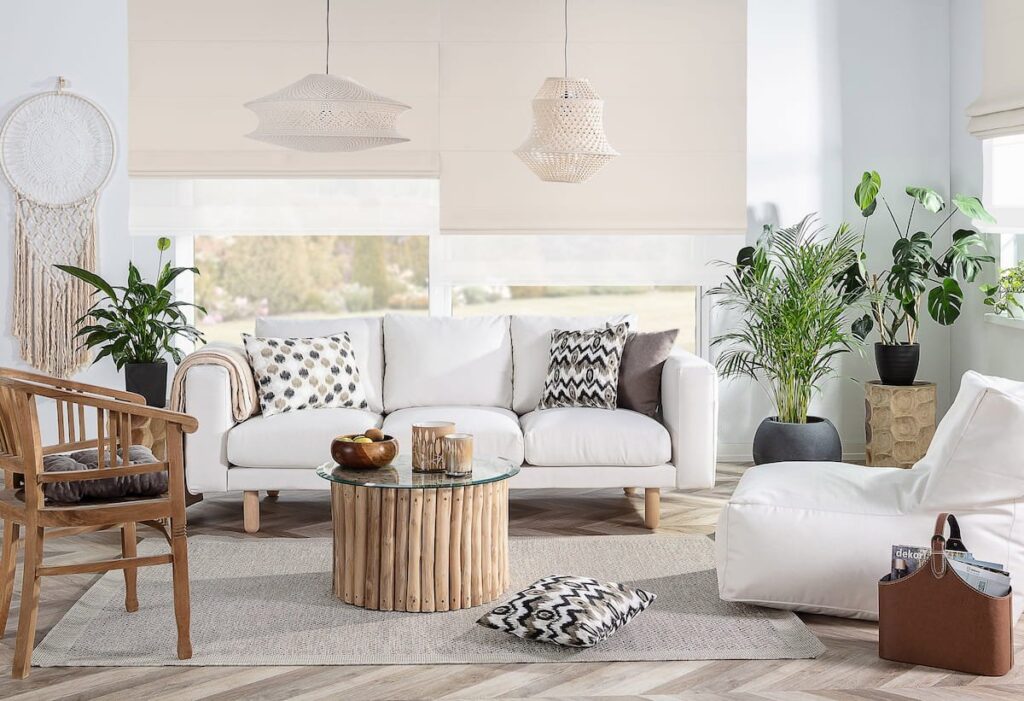 Materiał plamoodporny wykorzystany do uszycia pokrowca na sofy IKEA