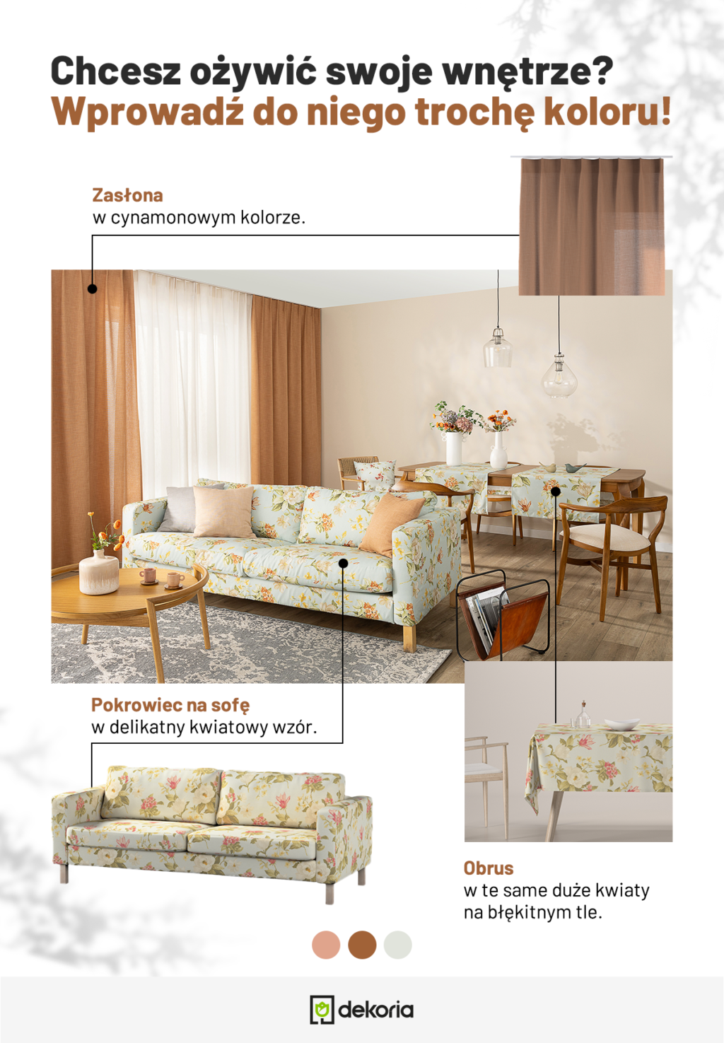 Kolorowe pokrowce na lato | Dekoria Kolorowe pokrowce na kanapę - moodboard