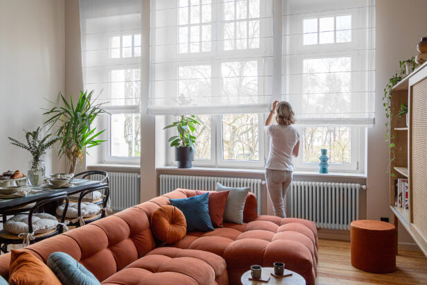 Demontaż rolety rzymskich