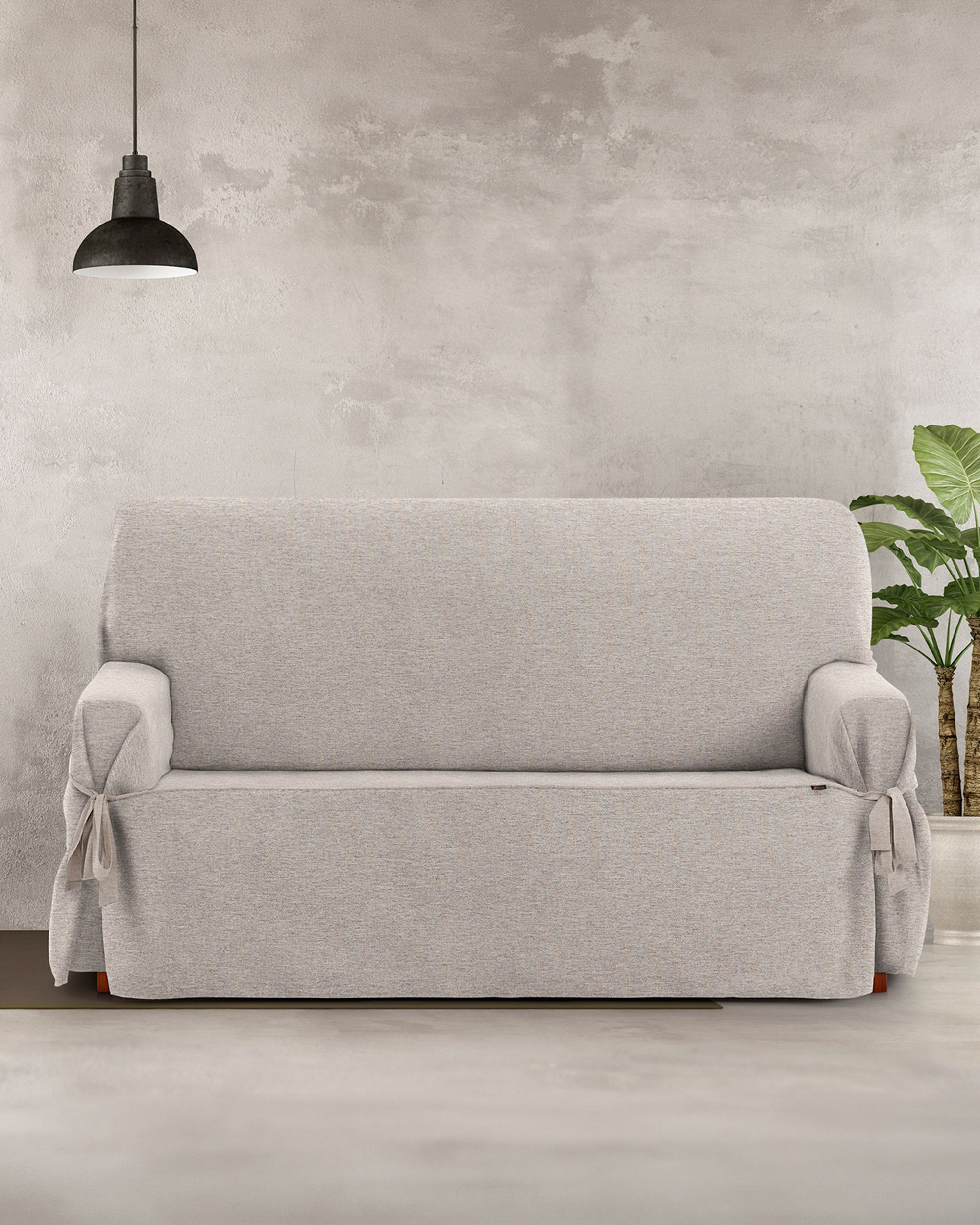 Pokrowiec na sofę dwuosobową Universal beige (hover)