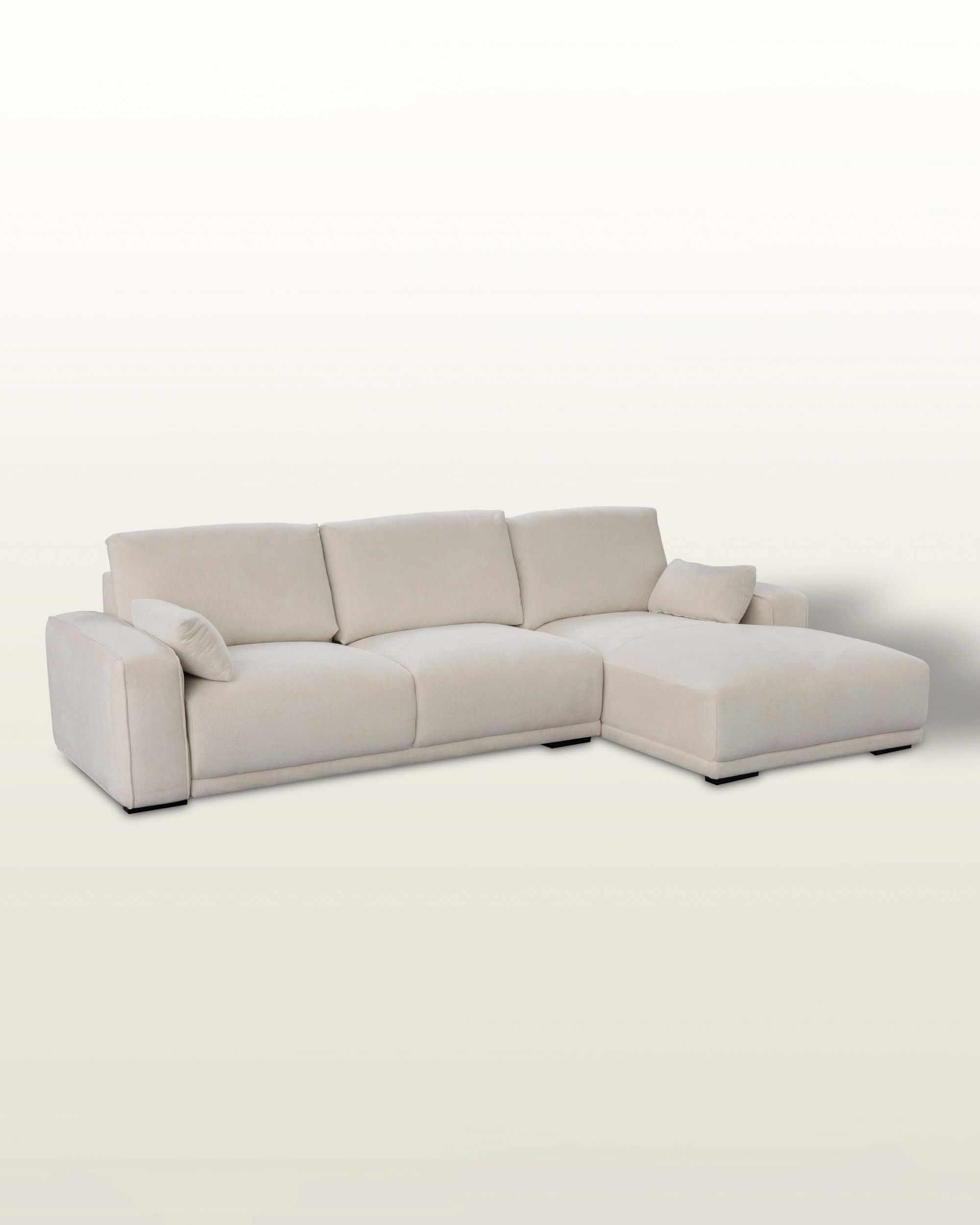 Sofa Silkeborg crème white prawa