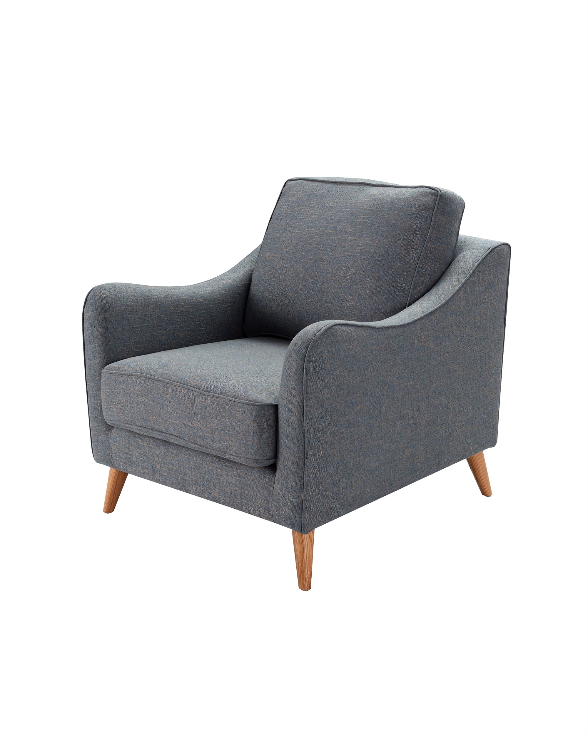 Fotel Venuste denim blue/brown
