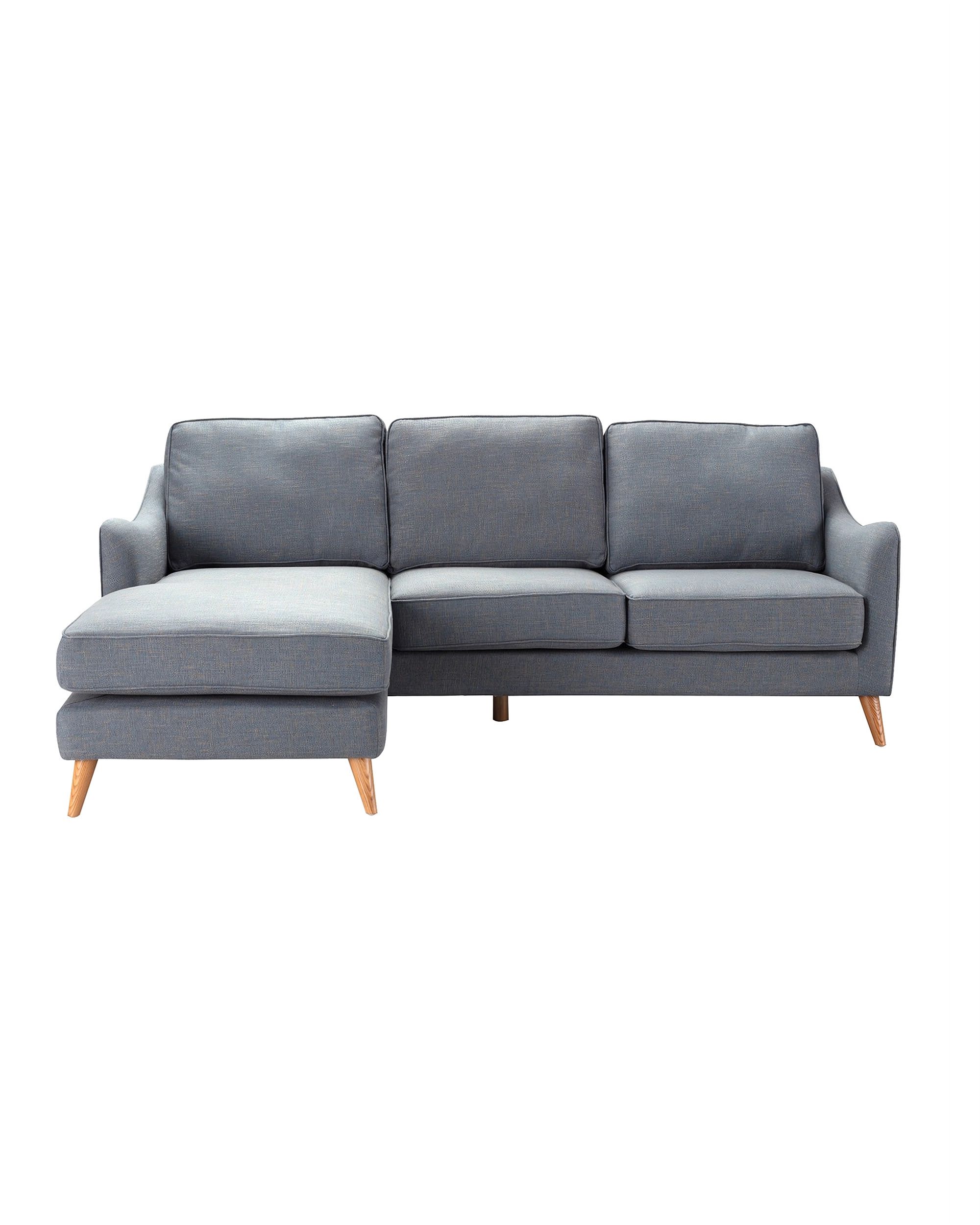 Sofa narożna Venuste denim blue/brown (hover)