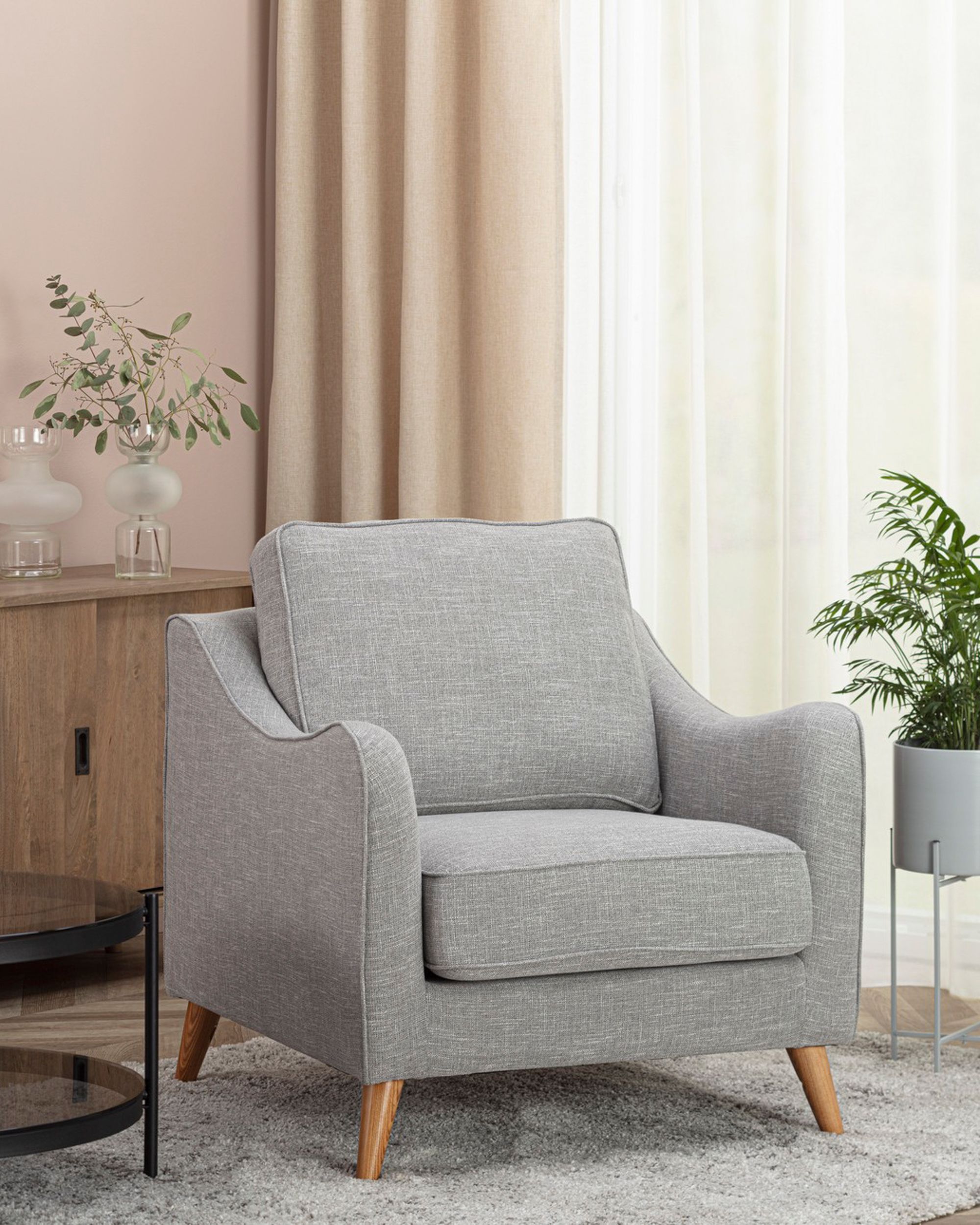 Fotel Venuste linen grey (hover)