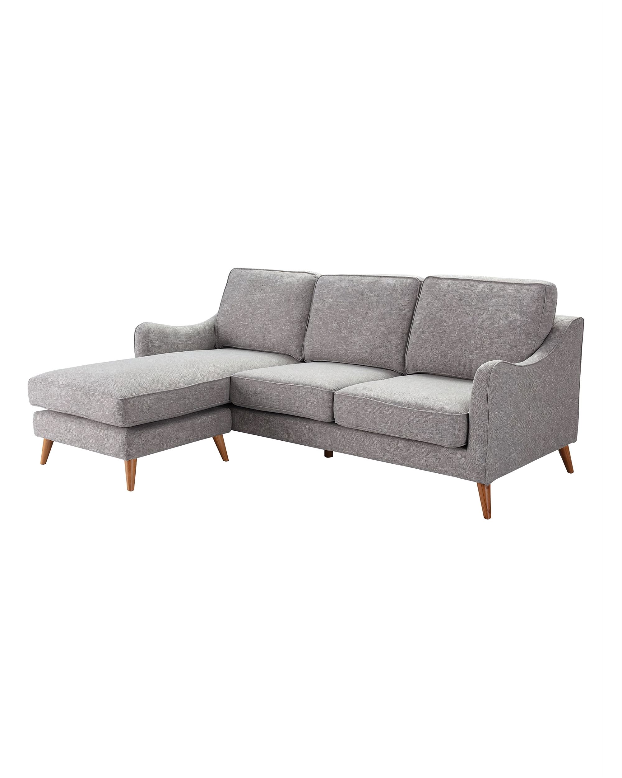 Sofa narożna Venuste linen grey