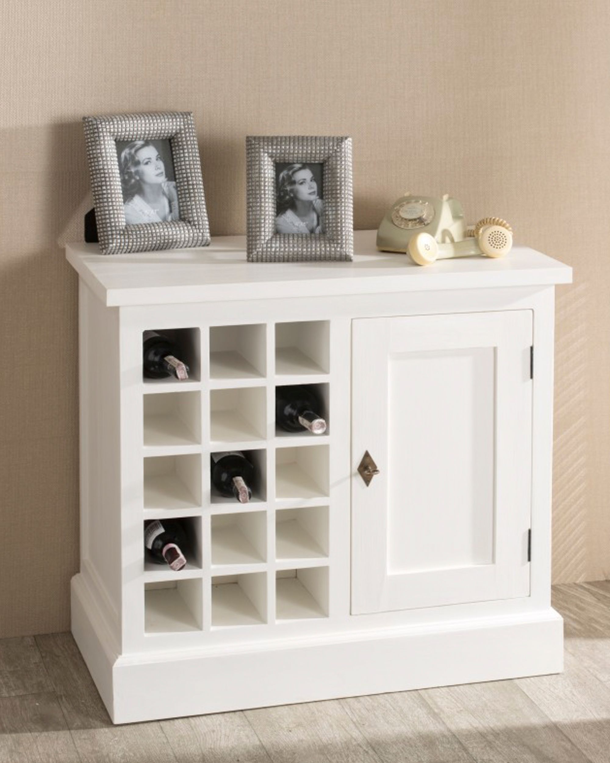 Szafka na wino Brighton 85cm white (hover)