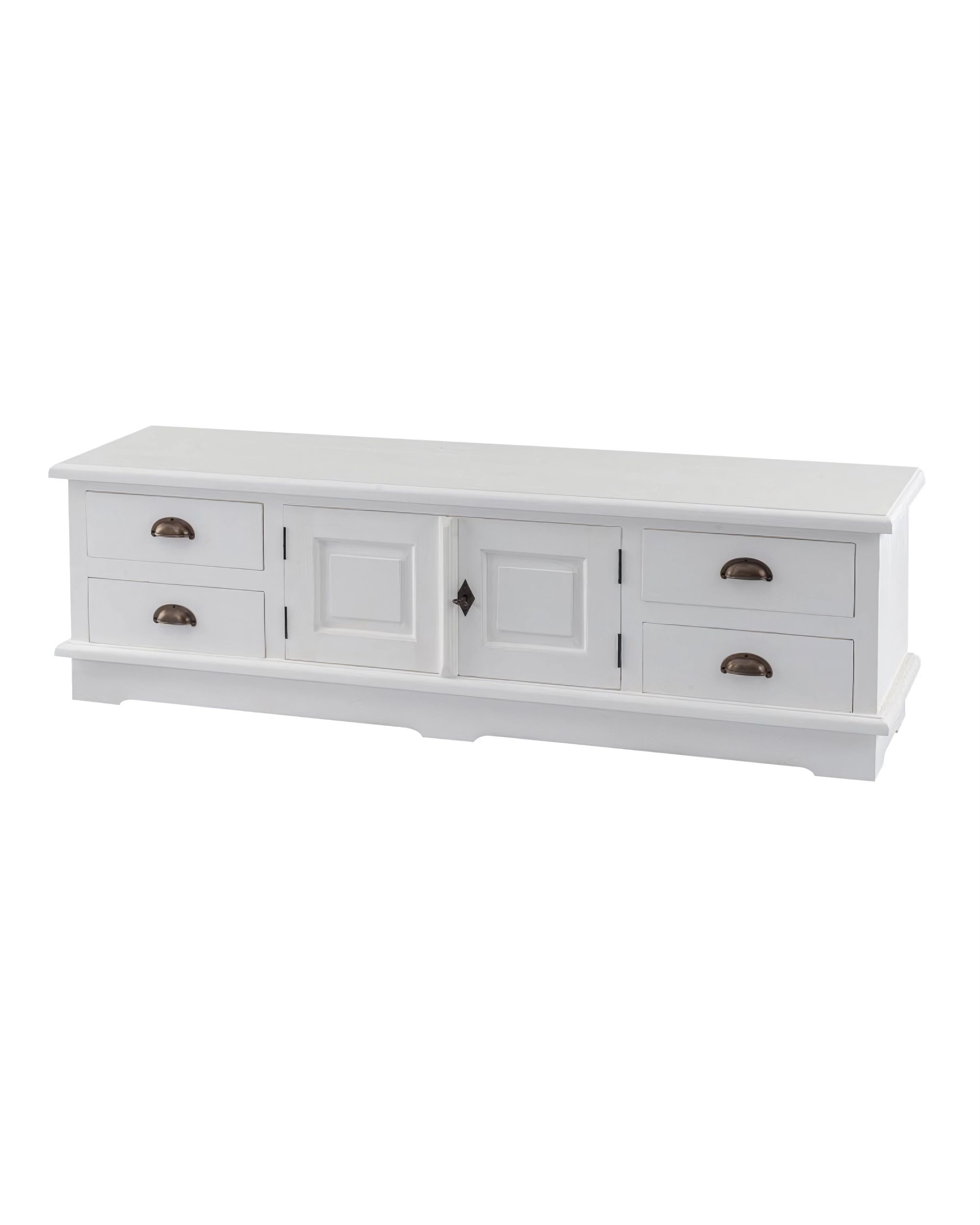 Szafka RTV Brighton 160x40x50cm white (hover)