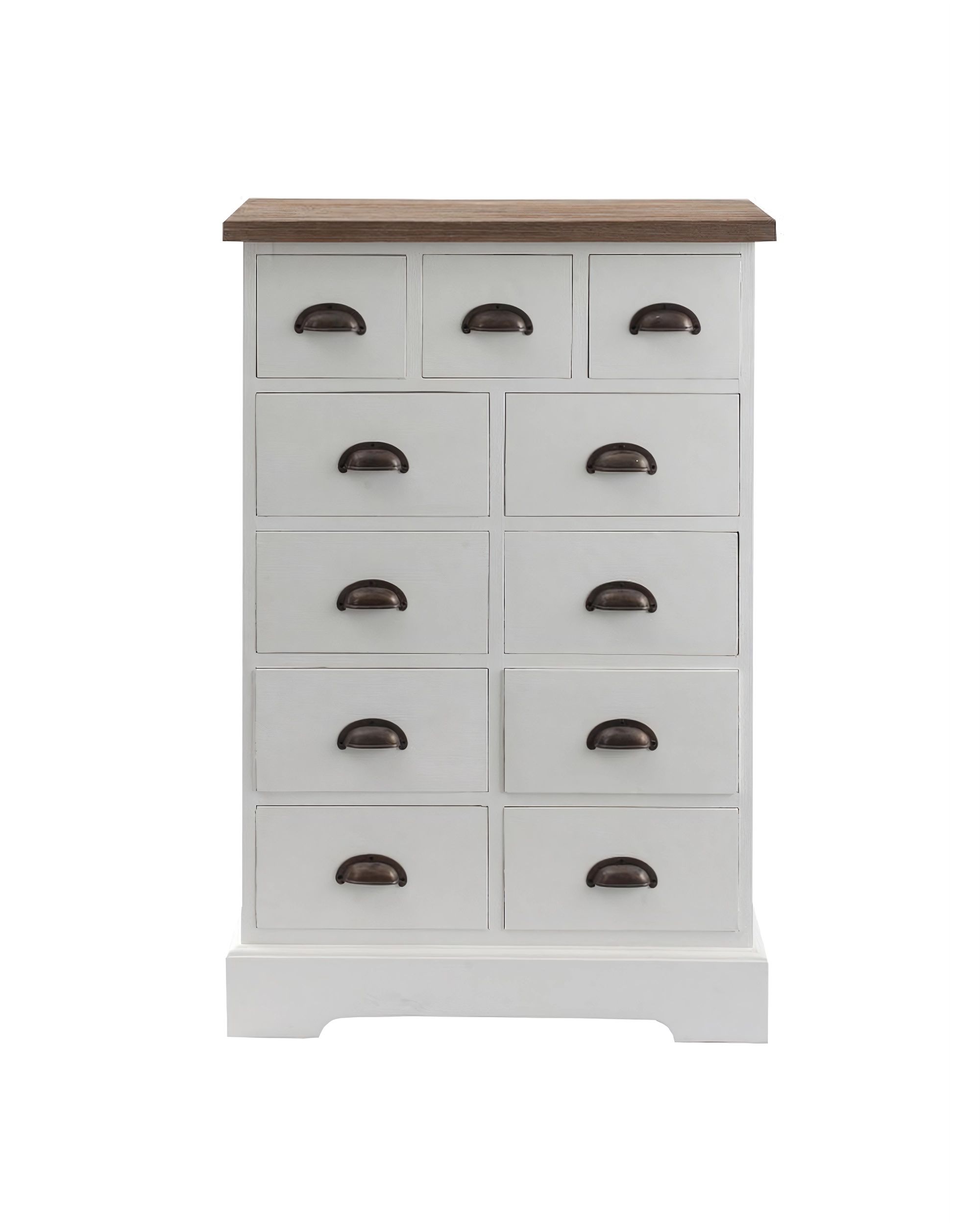 Komoda Brighton 11 szuflad white&natural (hover)