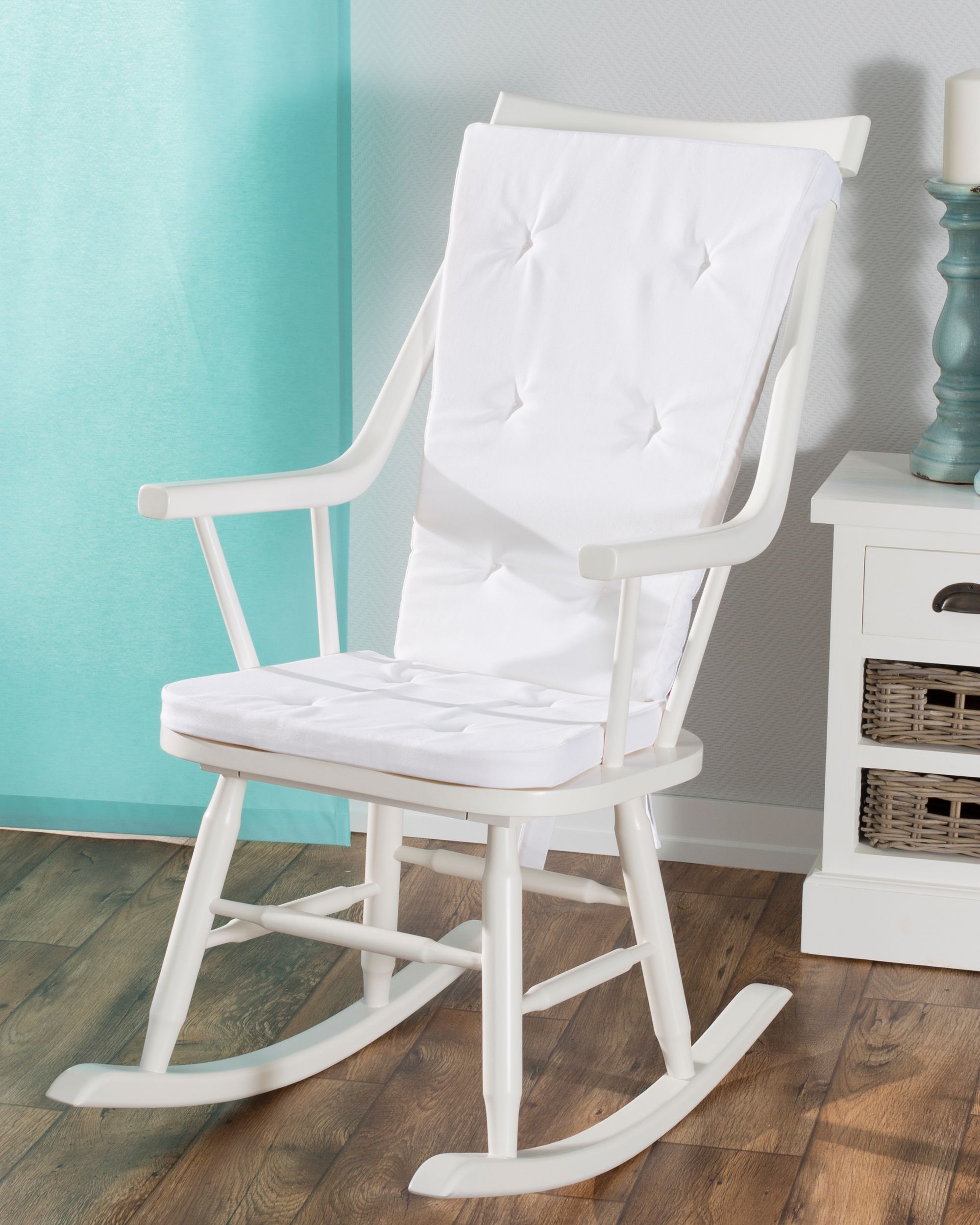 Fotel bujany Henry white (hover)