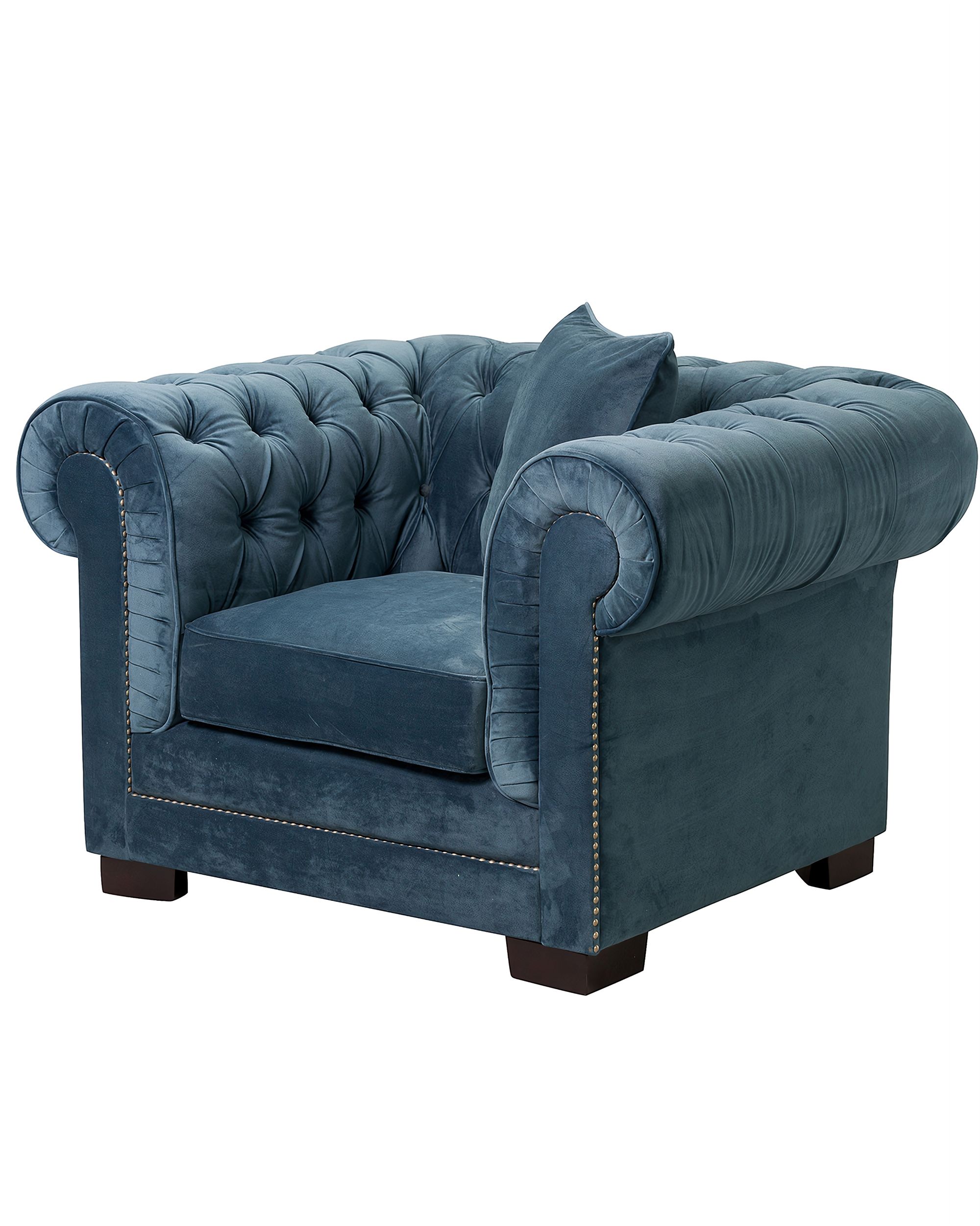 Fotel Chesterfield Classic Velvet Midnight 118x96x77cm