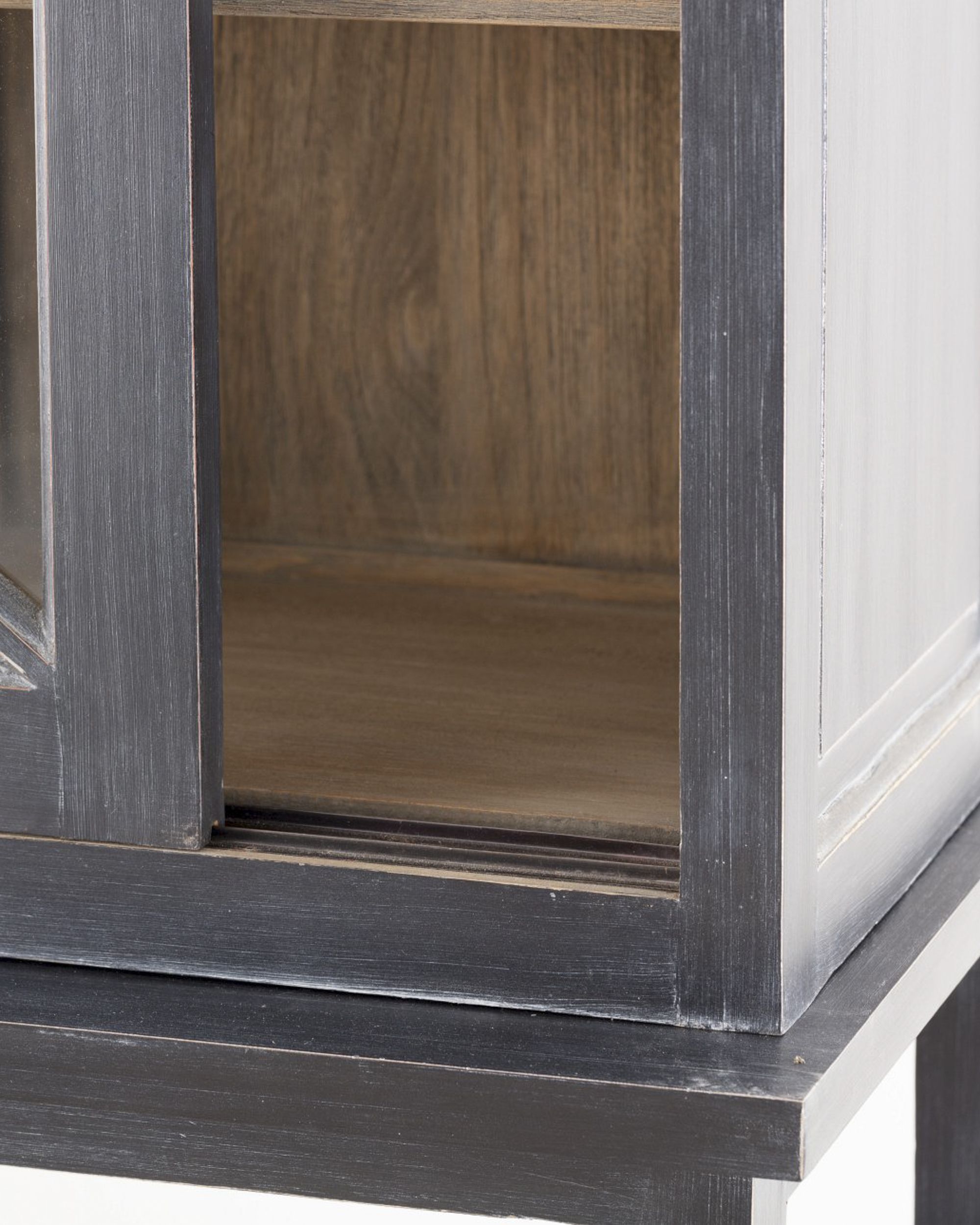 Kredens Rimir 160x50x220 old black & natural (hover)