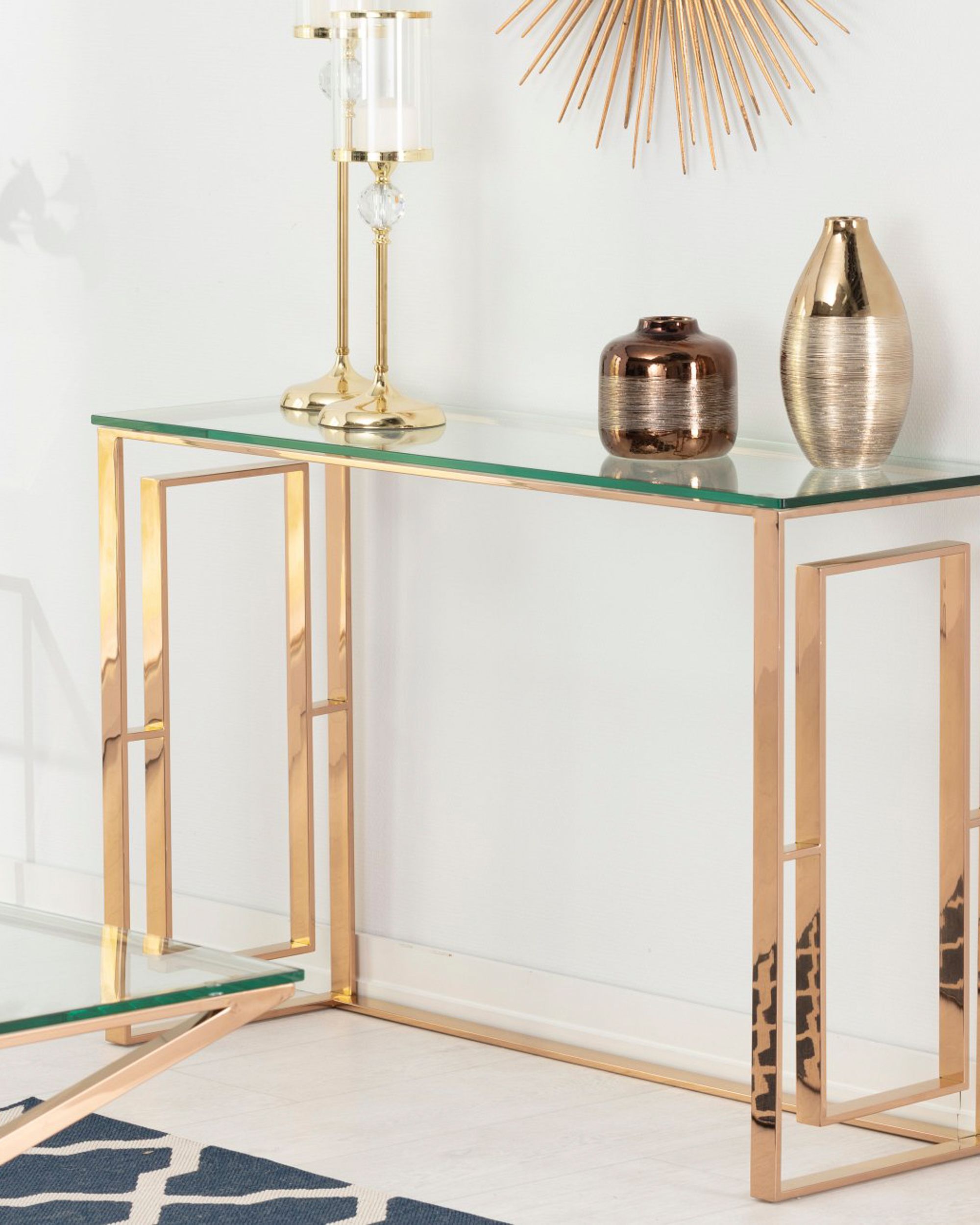 Konsola Eternic rose gold 120x40x80cm (hover)