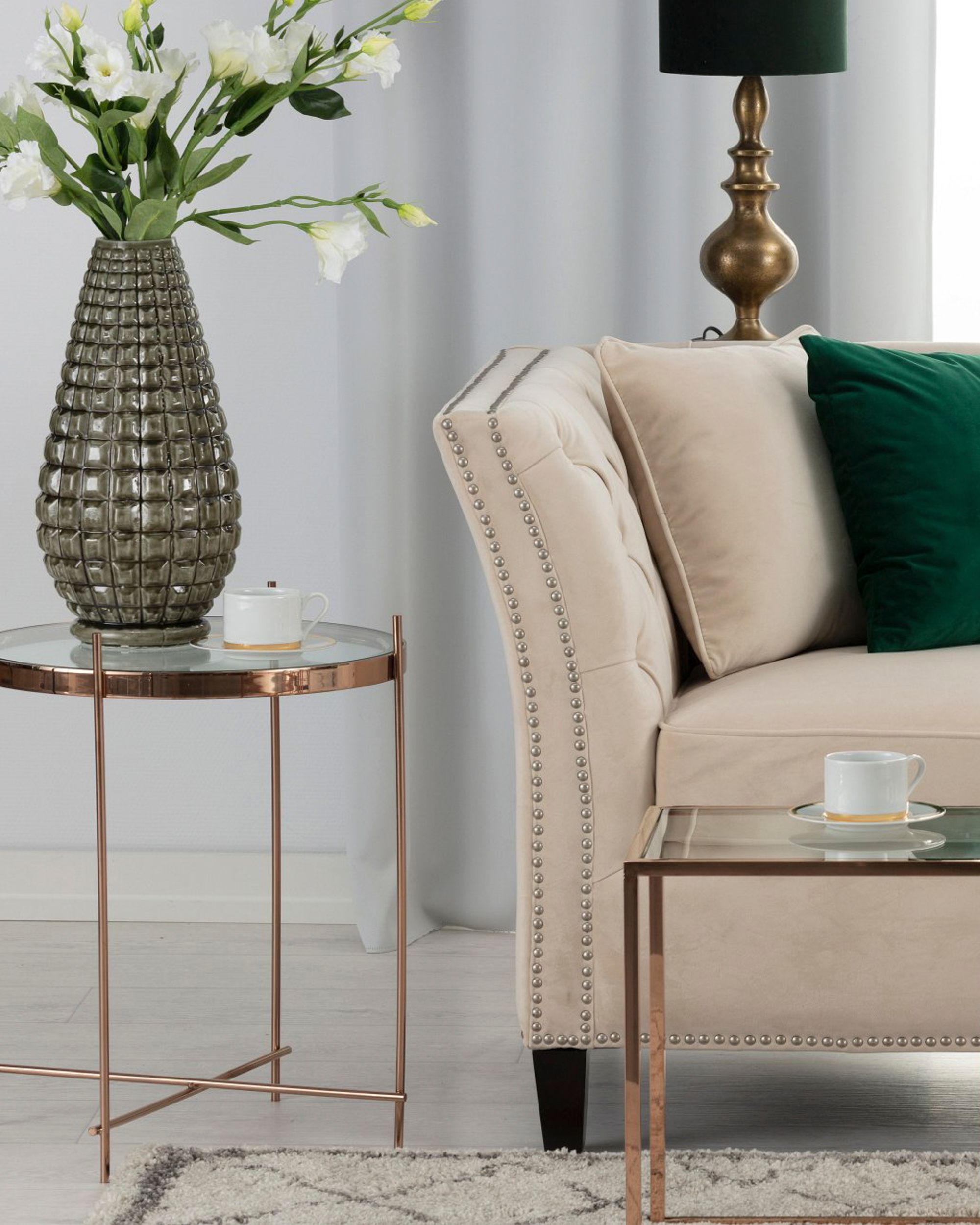 Stolik Sensi rose gold 48x60cm (hover)