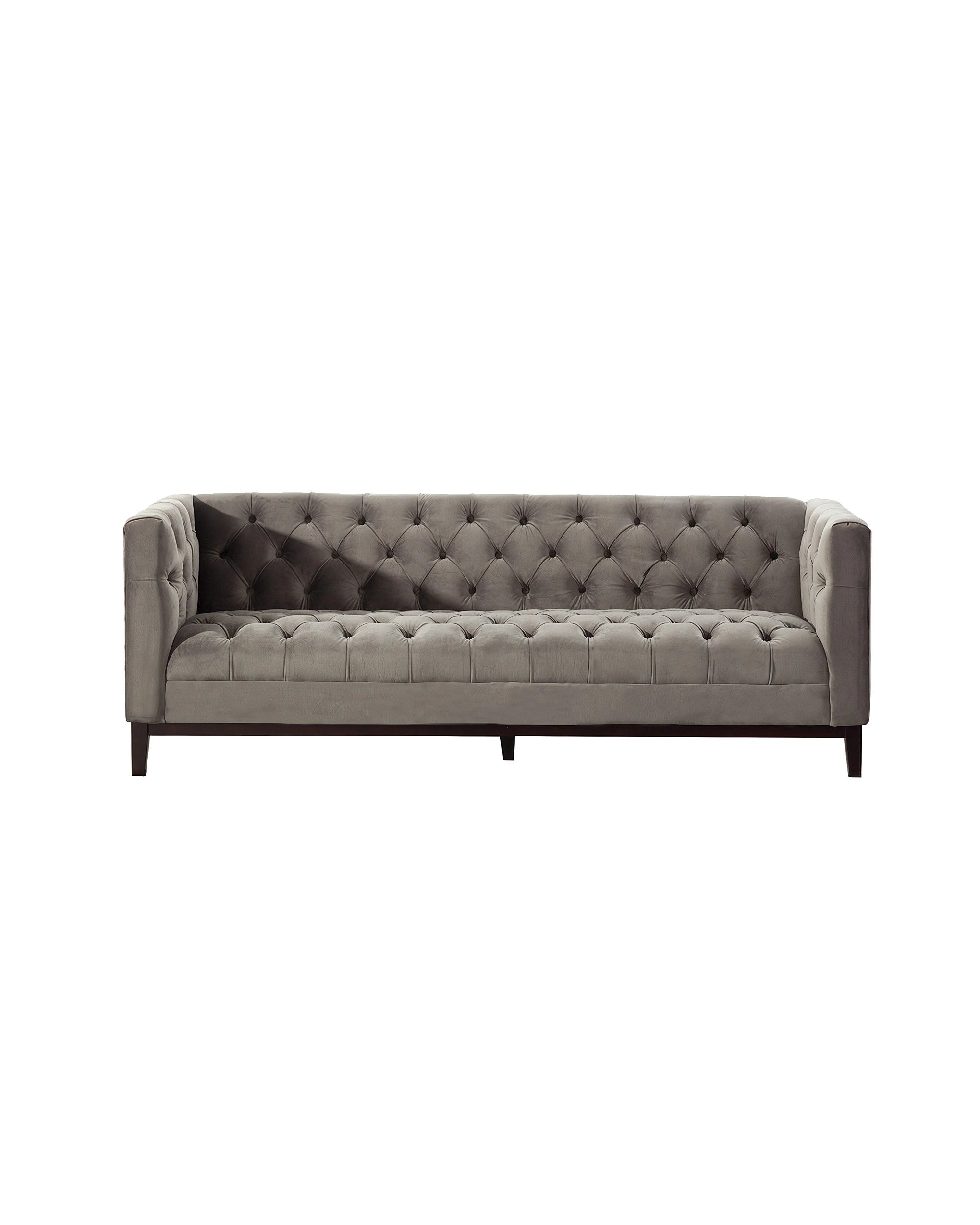 Sofa Velvet Elite grey 3-os. (hover)