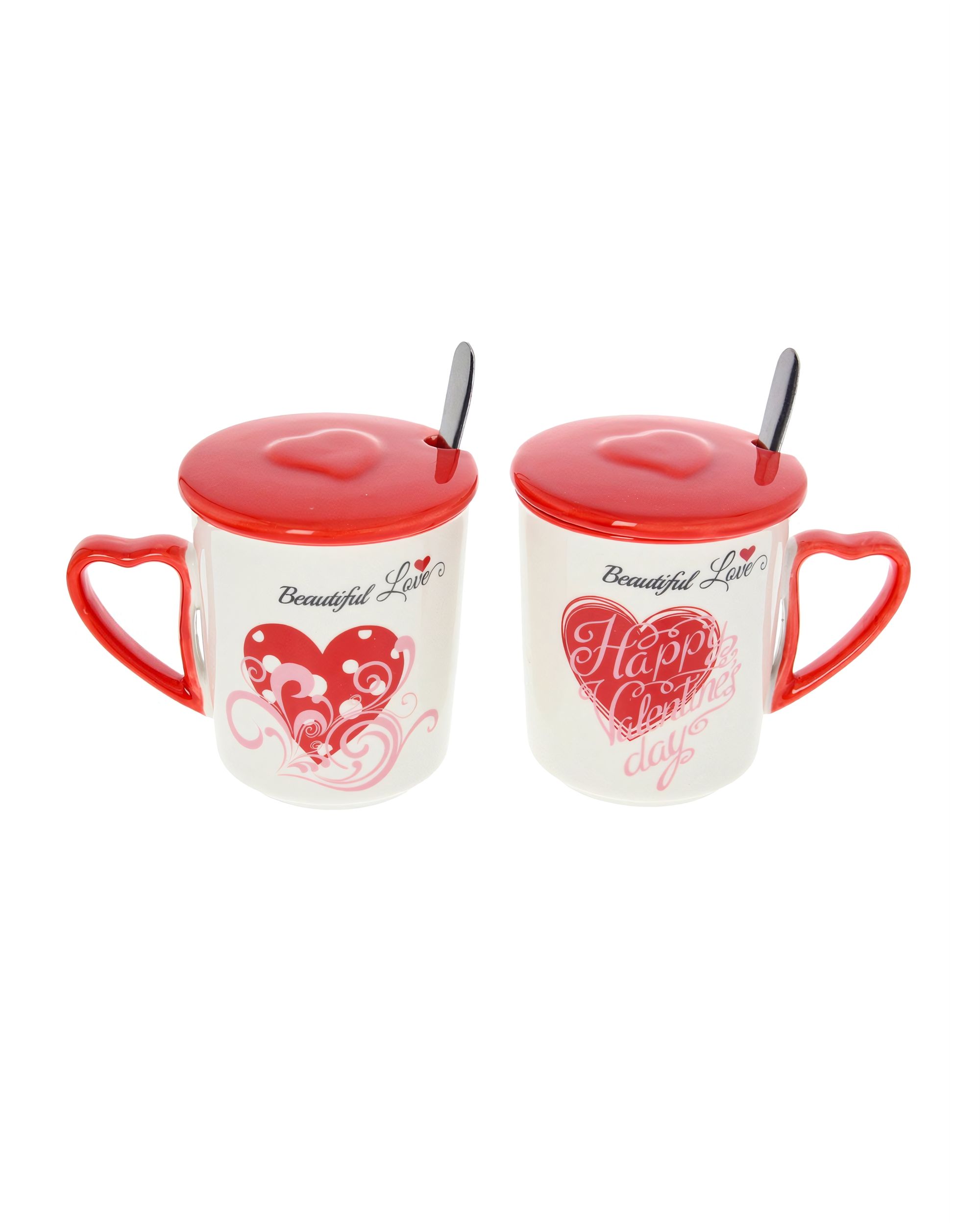 Zestaw kubków Beautiful Love I z przykrywką 350ml