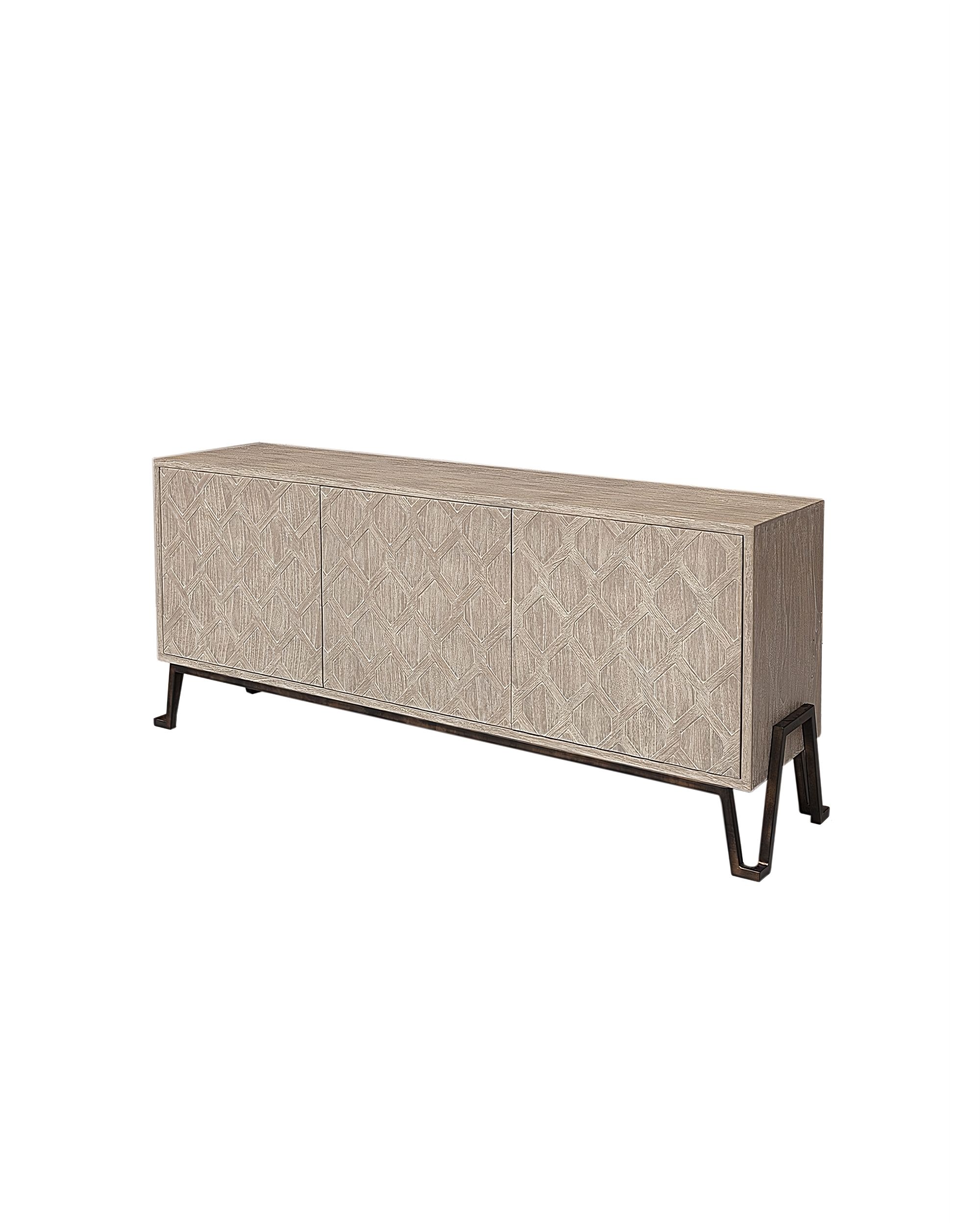 Komoda Modern Beige 185x45x81cm