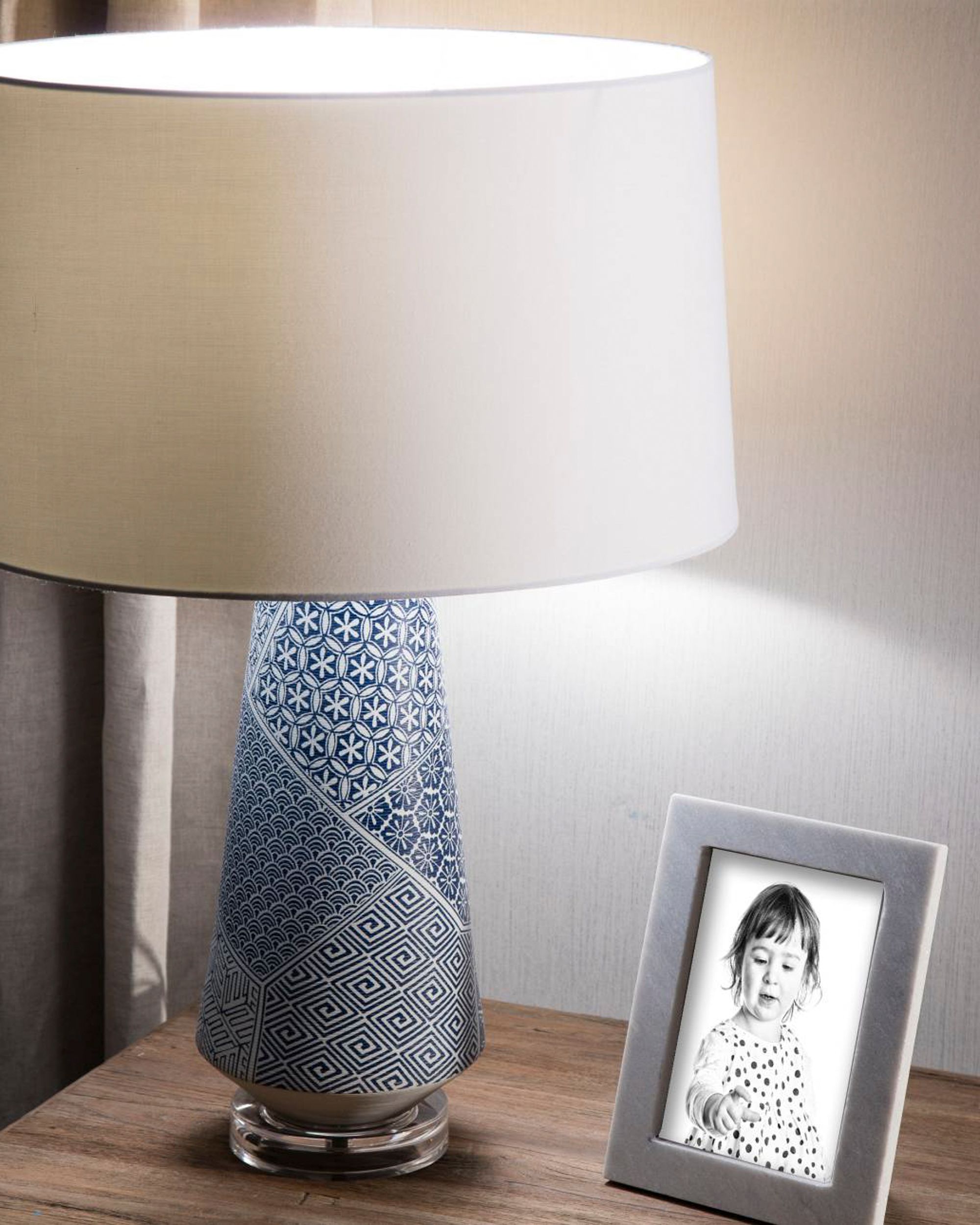 Lampa stołowa Blue Sapporo wys. 63cm (hover)