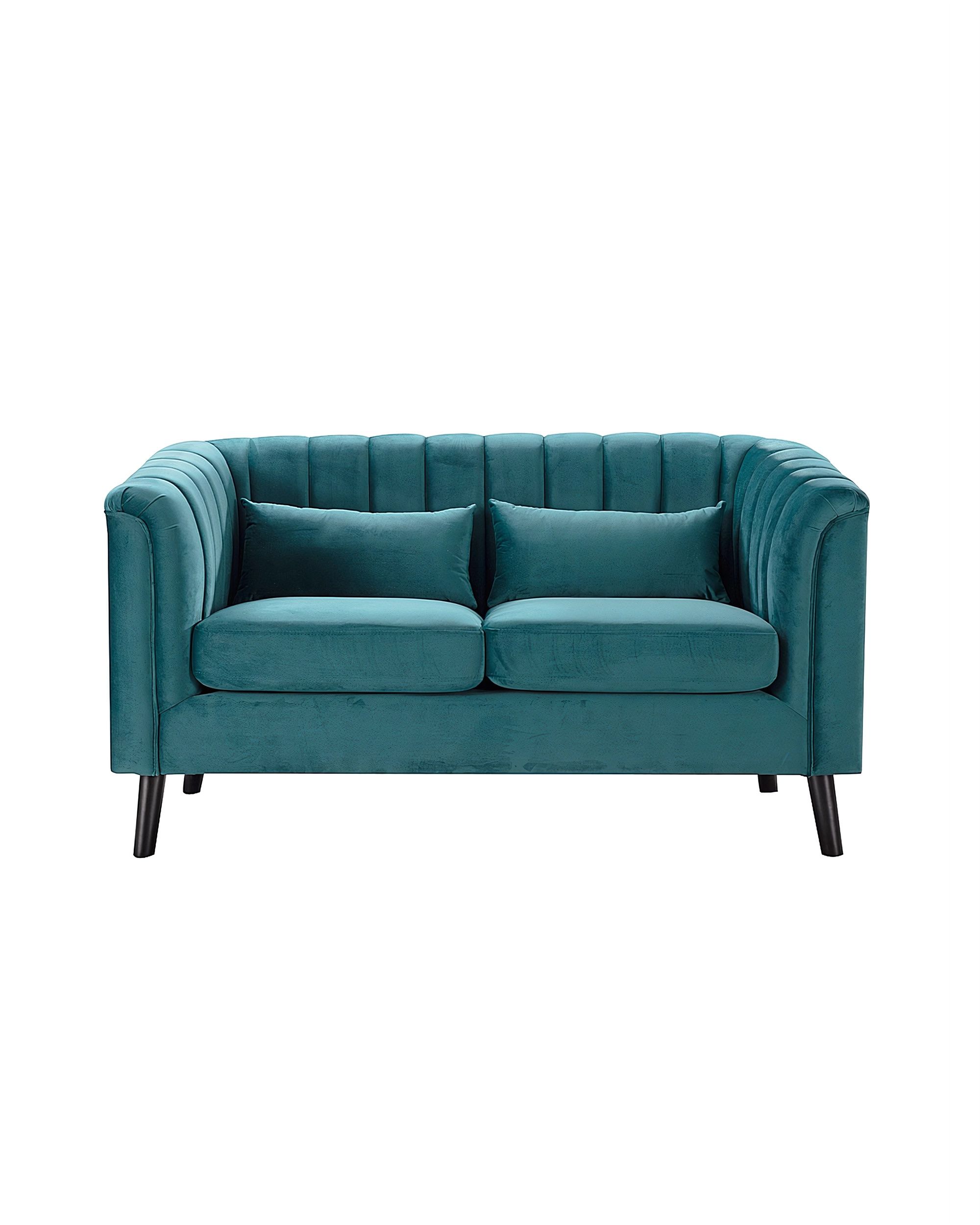Sofa Meriva Velvet teal 2-os. (hover)