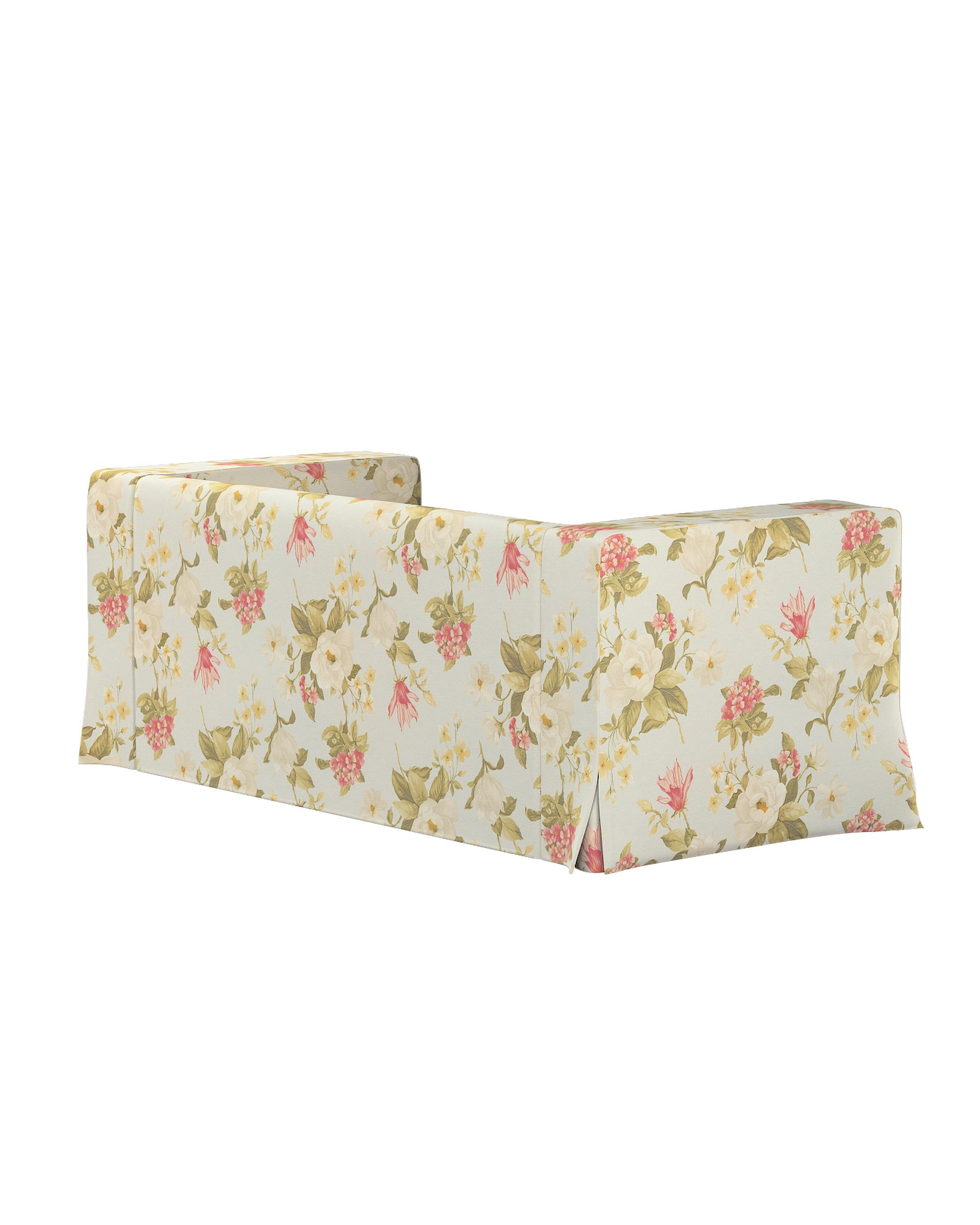 Pokrowiec na sofę Klippan 2-osobową długi z kontrafałdami kolor wielokolorowy tkanina wzorzysta (hover)