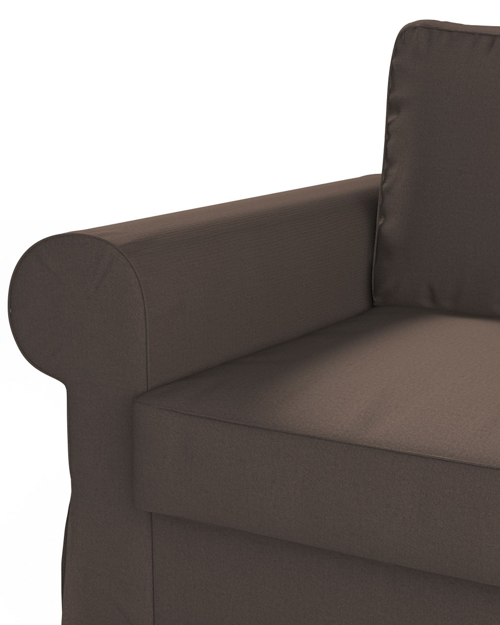 Pokrowiec na sofę Backabro 2-osobową rozkładaną kolor brązowy tkanina strukturalna (hover)