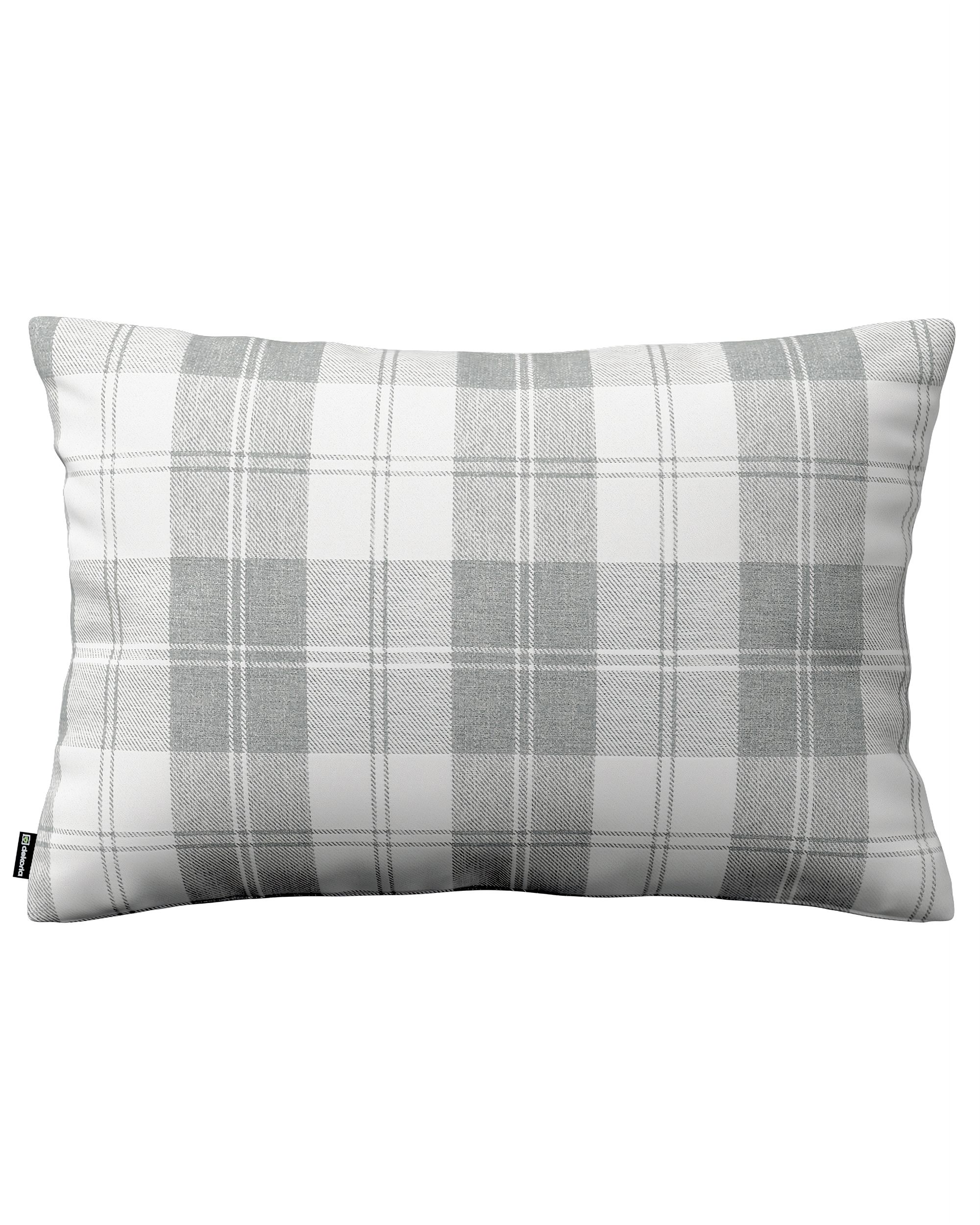 Poszewka Kinga na poduszkę prostokątną kolor szary tkanina strukturalna, wzorzysta