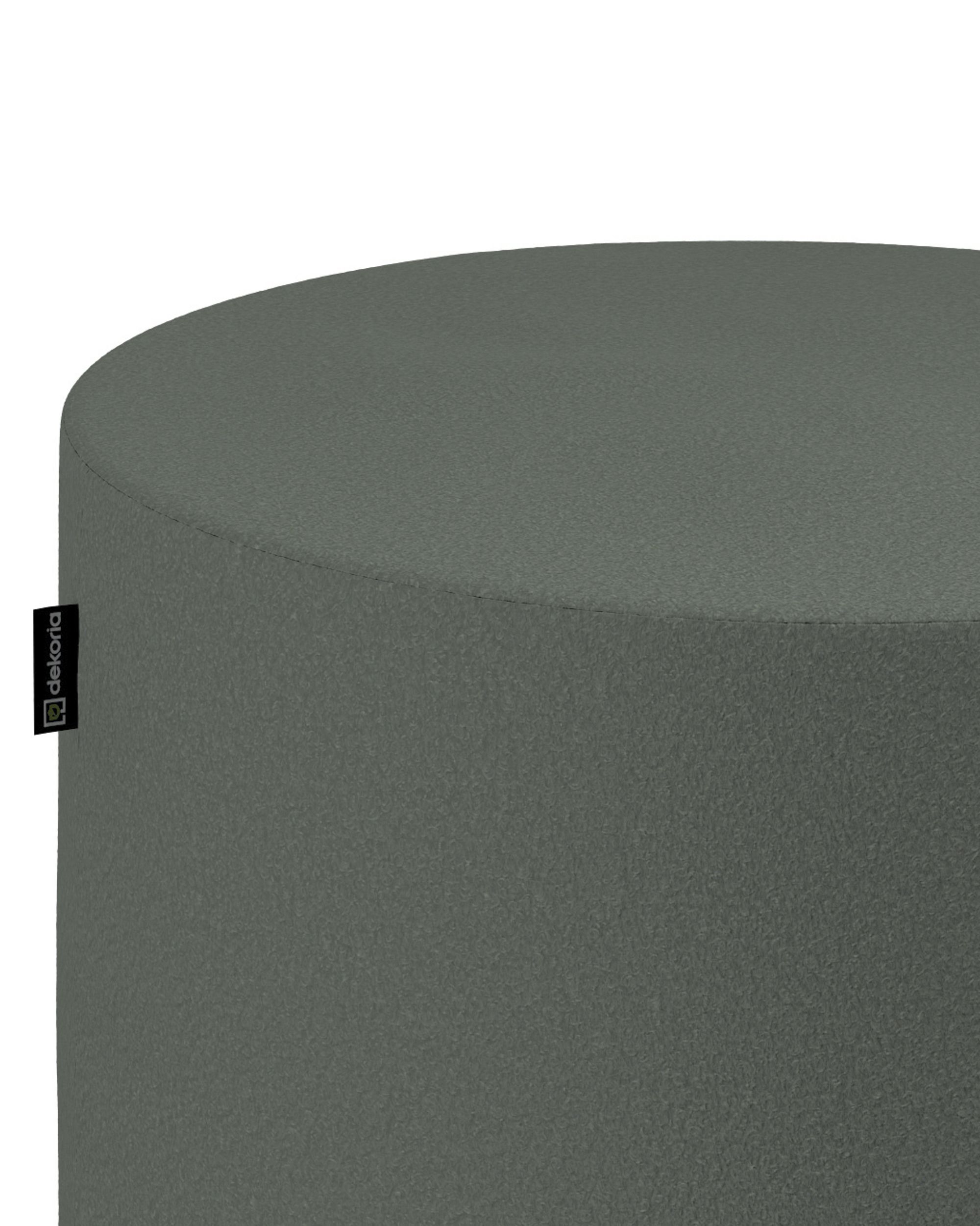 Puf Barrel kolor zielony tkanina strukturalna (hover)