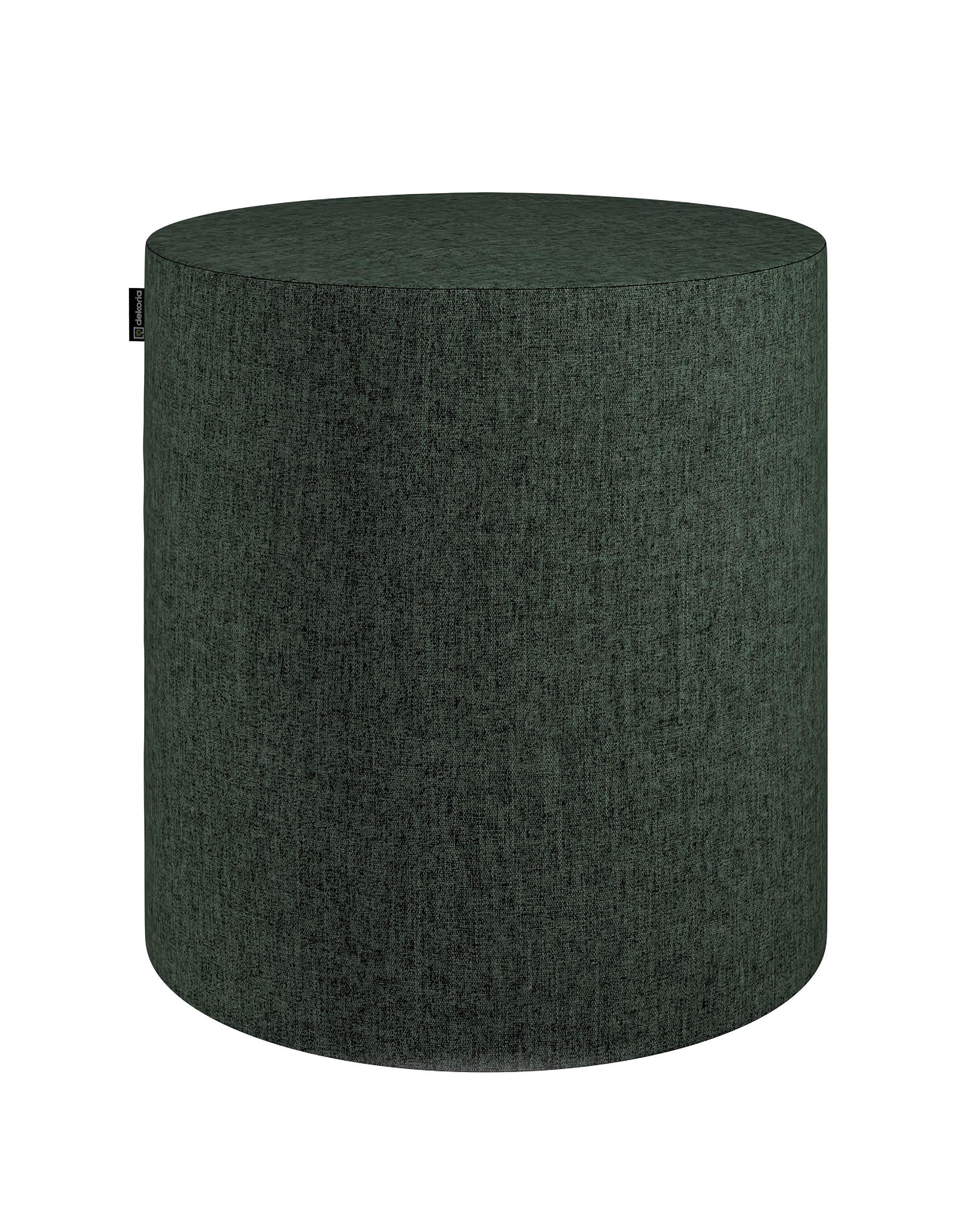 Puf Barrel kolor zielony tkanina strukturalna
