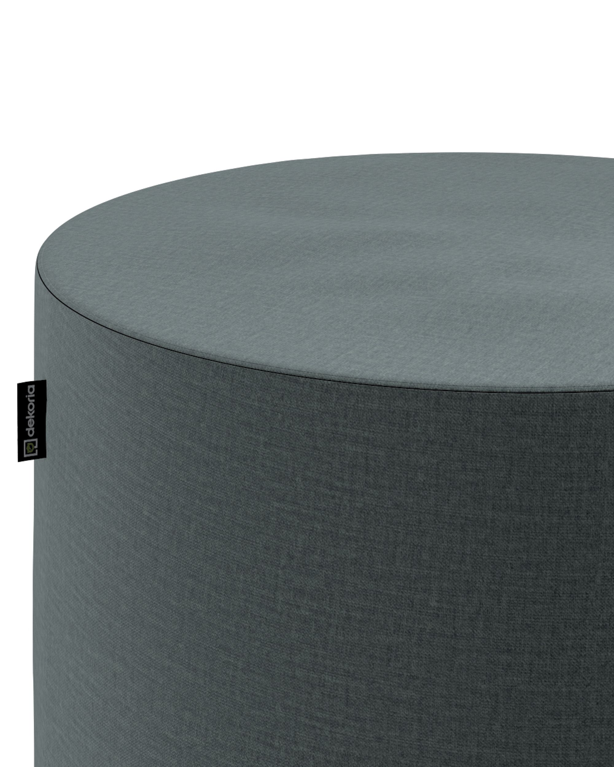 Puf Barrel kolor zielony tkanina welwetowa (hover)