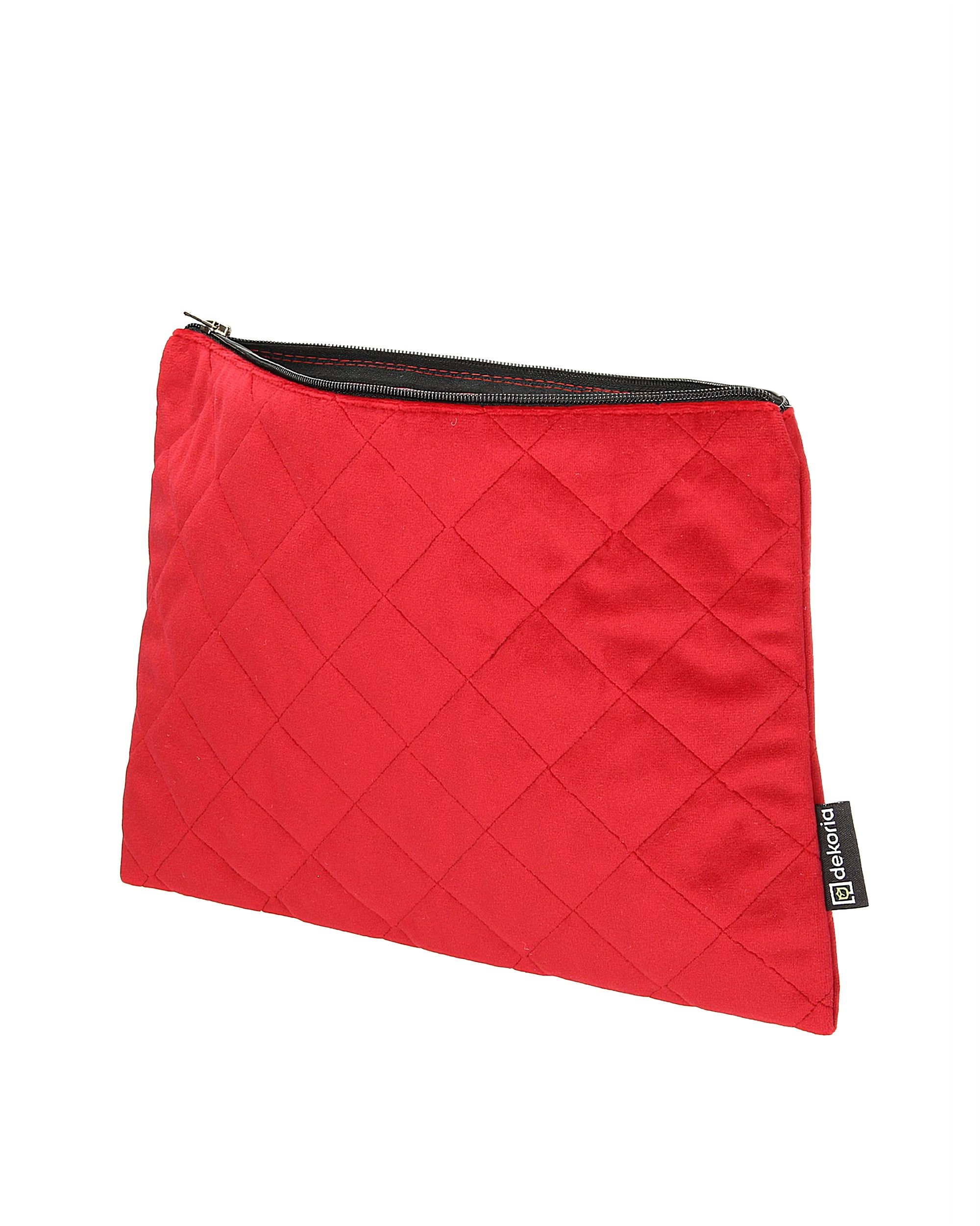Etui na tablet Velvet kolor czerwony tkanina połyskliwa, welwetowa (hover)
