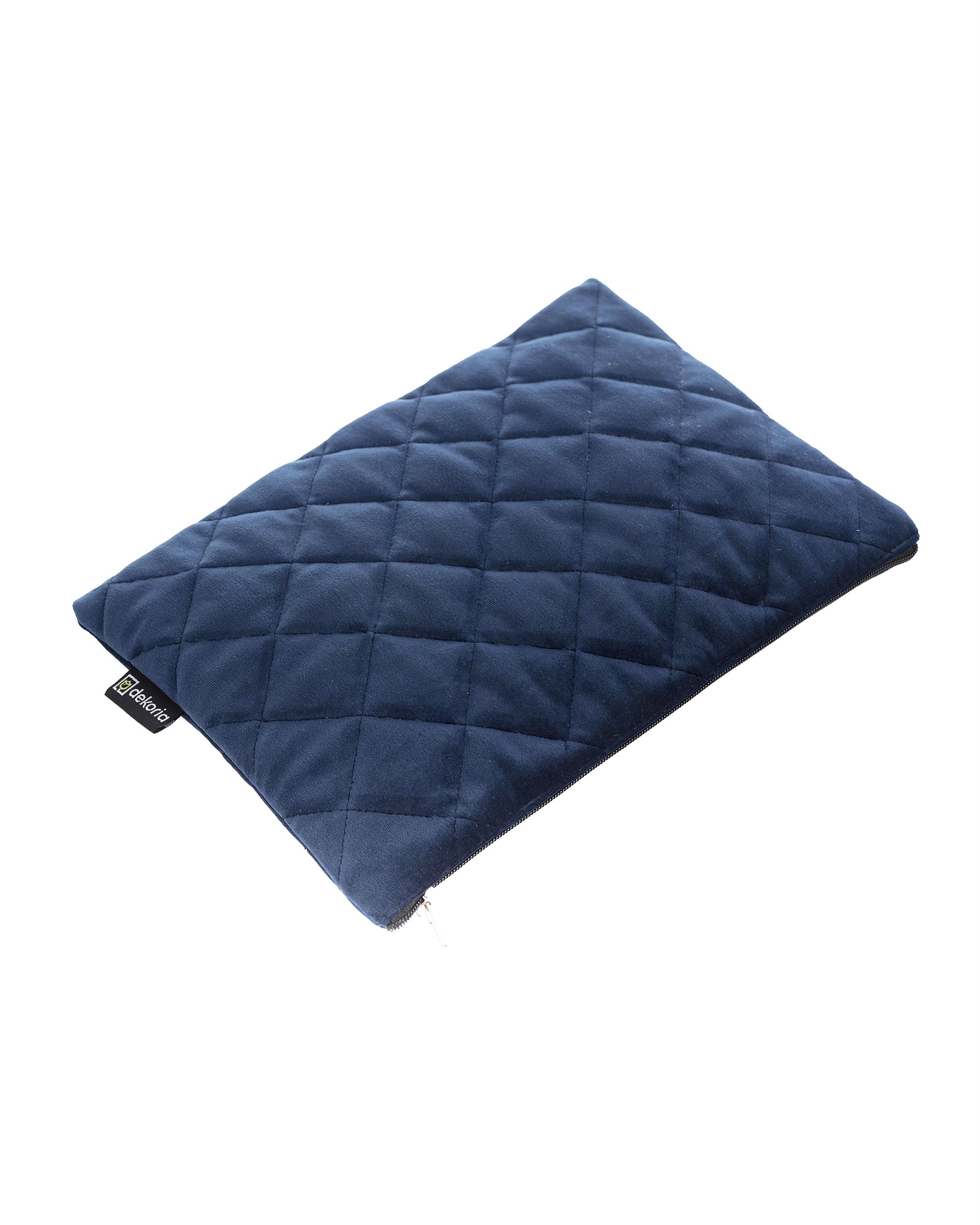 Etui na tablet Velvet kolor granatowy tkanina połyskliwa, welwetowa (hover)