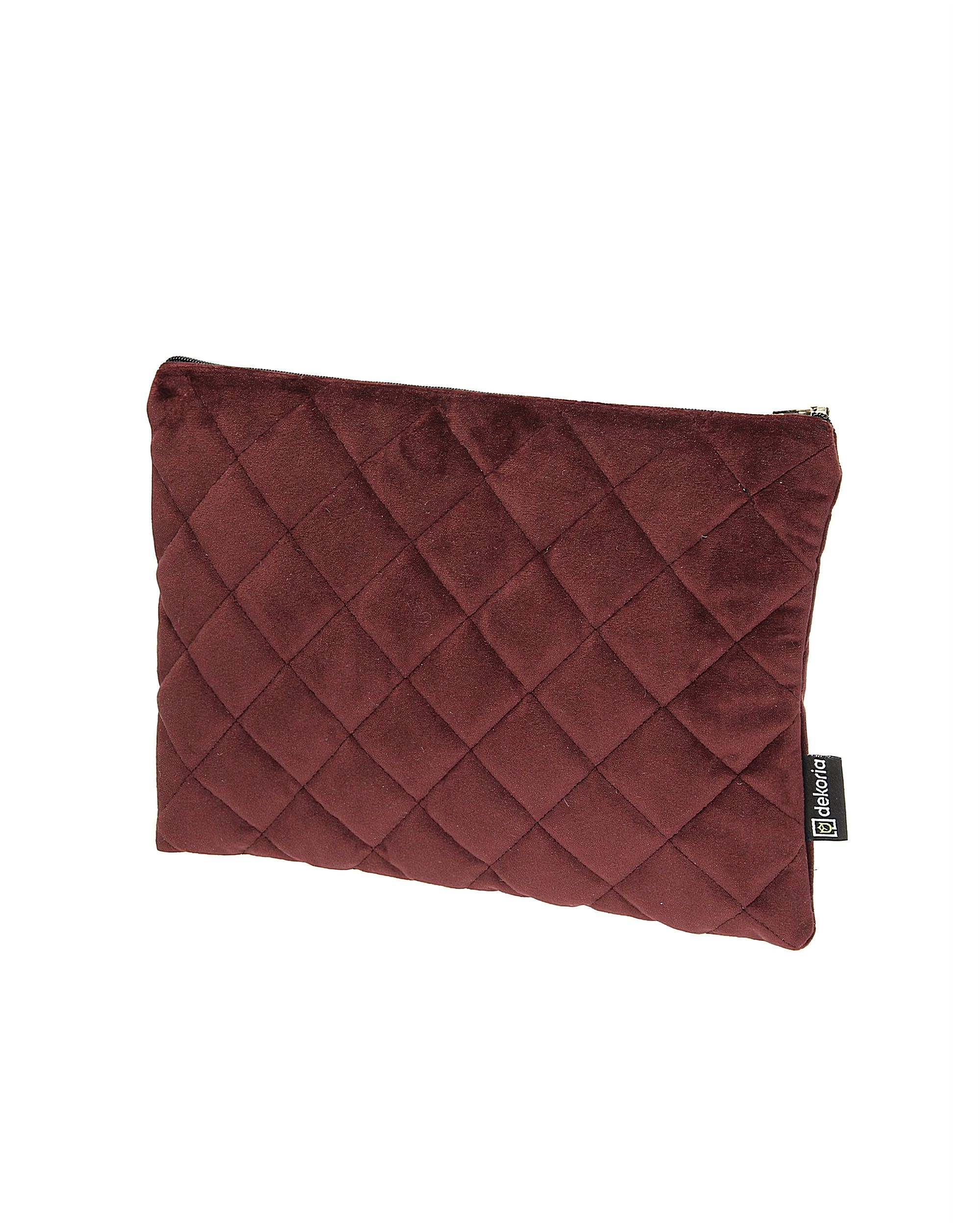 Etui na tablet Velvet kolor czerwony tkanina połyskliwa, welwetowa