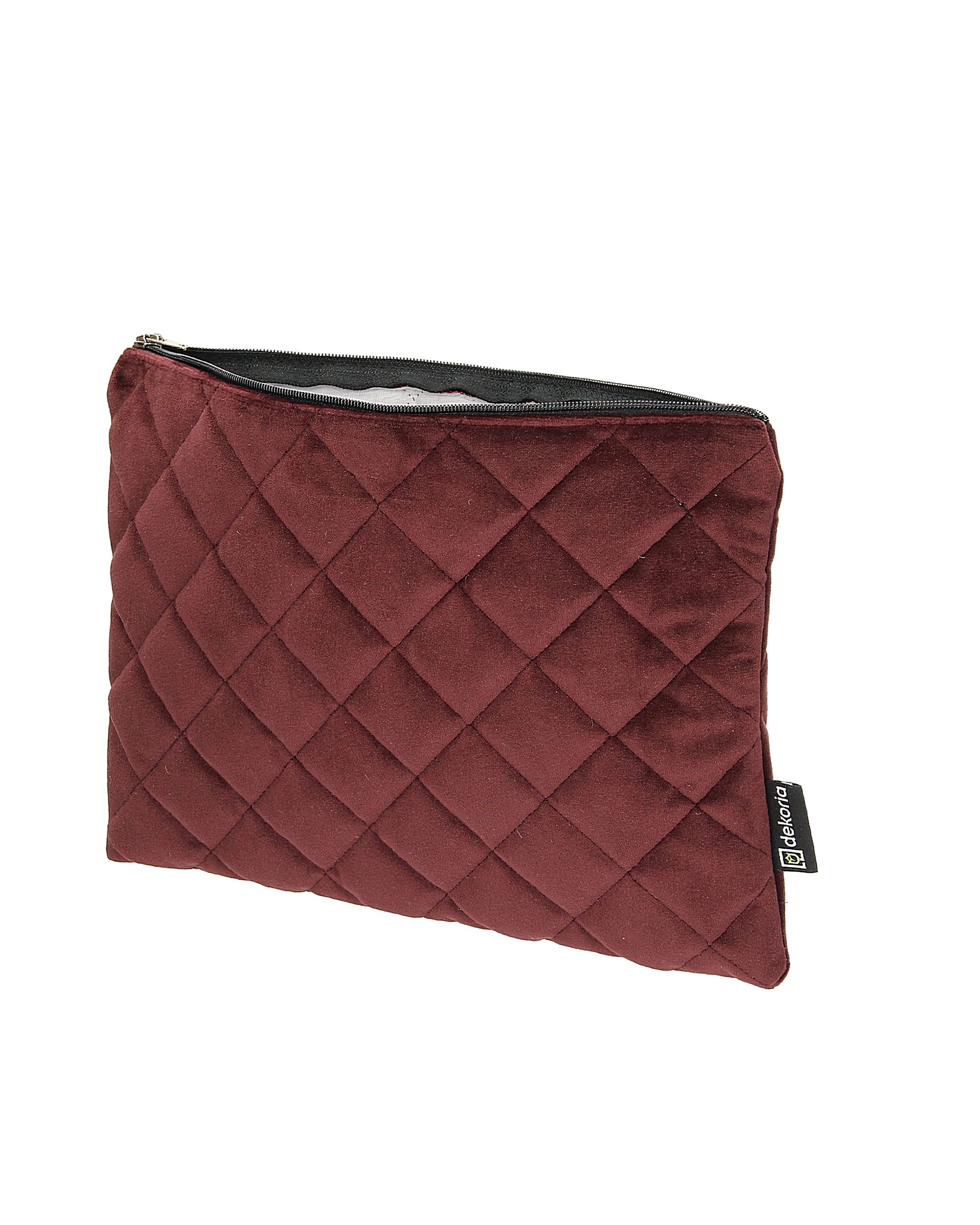 Etui na tablet Velvet kolor czerwony tkanina połyskliwa, welwetowa (hover)