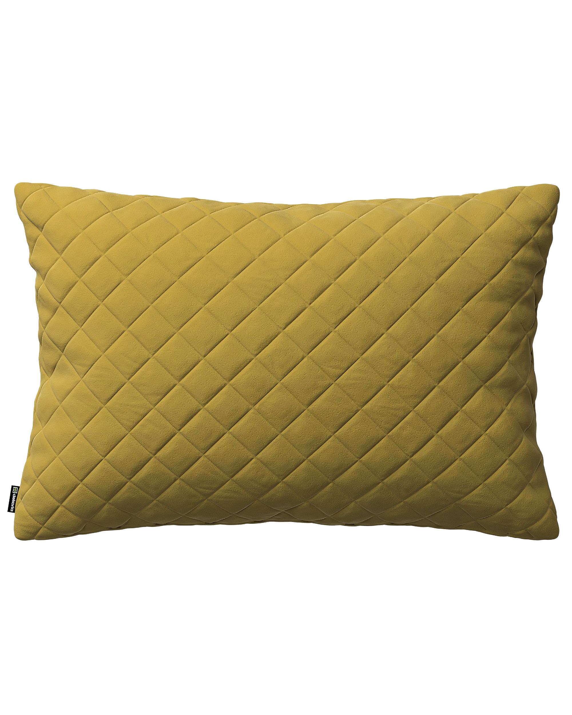 Poszewka Kinga pikowana 60 x 40 cm kolor zielony tkanina połyskliwa, welwetowa
