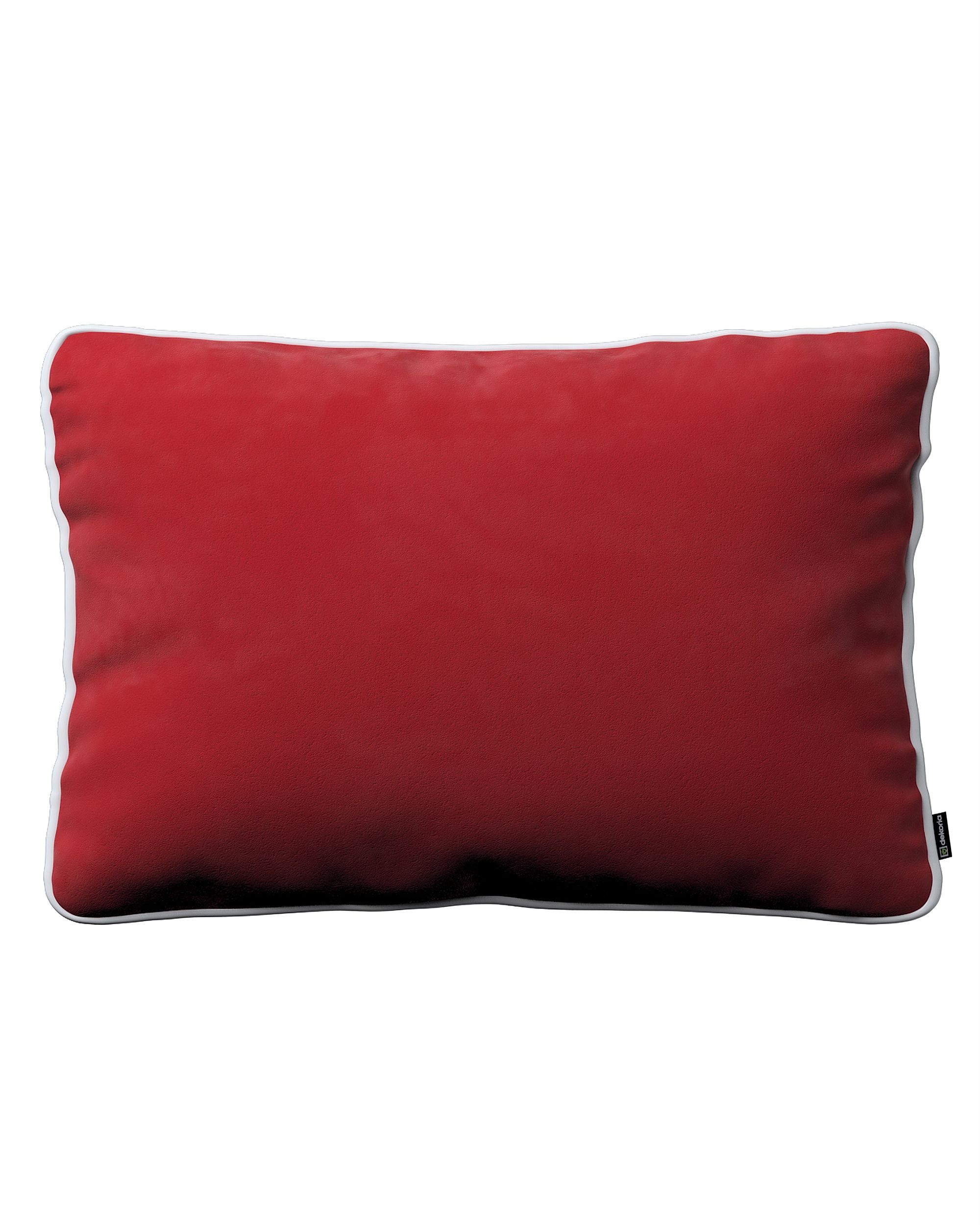 Poszewka Laura na poduszkę prostokątna 60 x 40 cm kolor czerwony tkanina połyskliwa, welwetowa