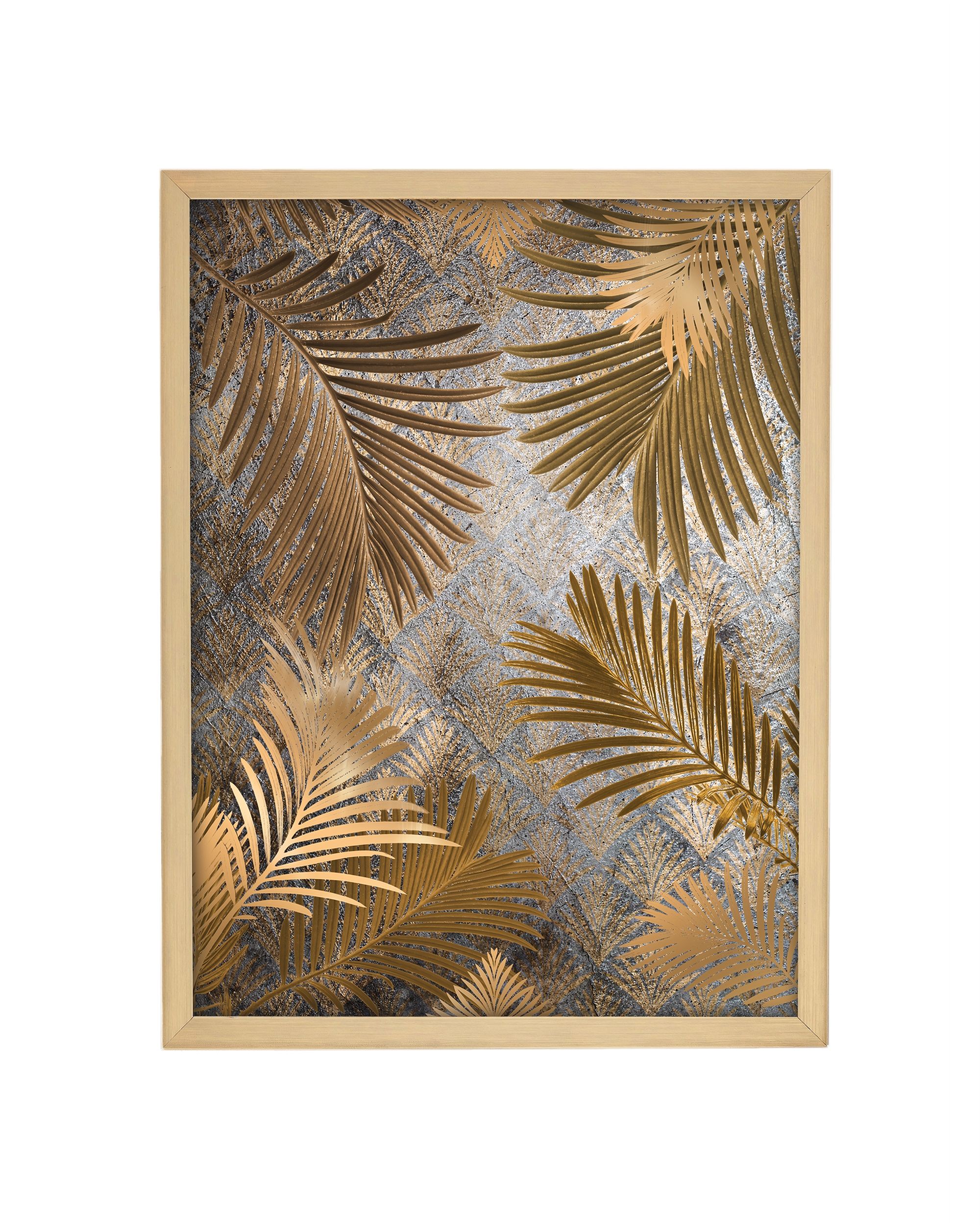 Obraz Golden Leaves 30x40cm gold