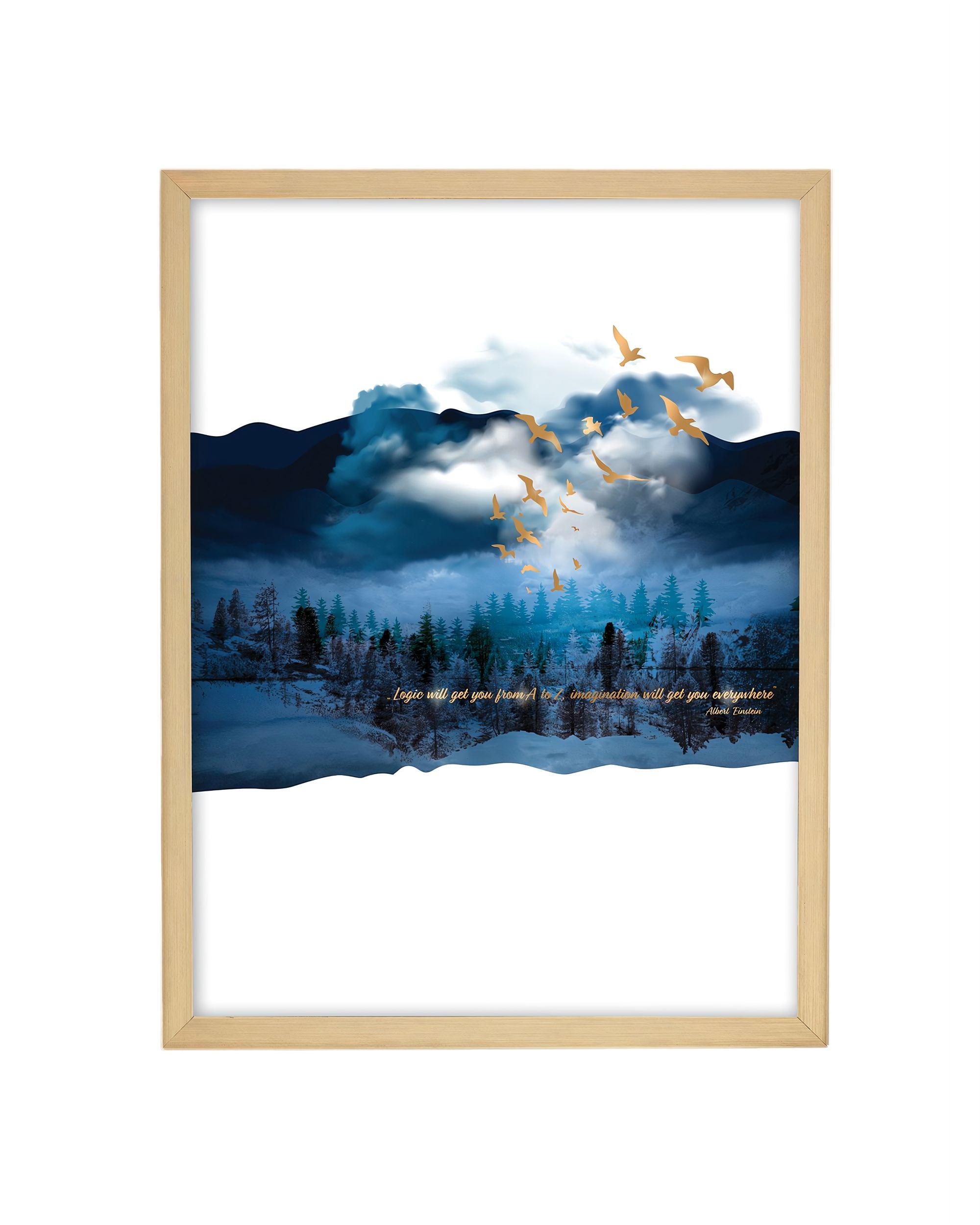 Obraz Imagination 30x40cm gold&navy