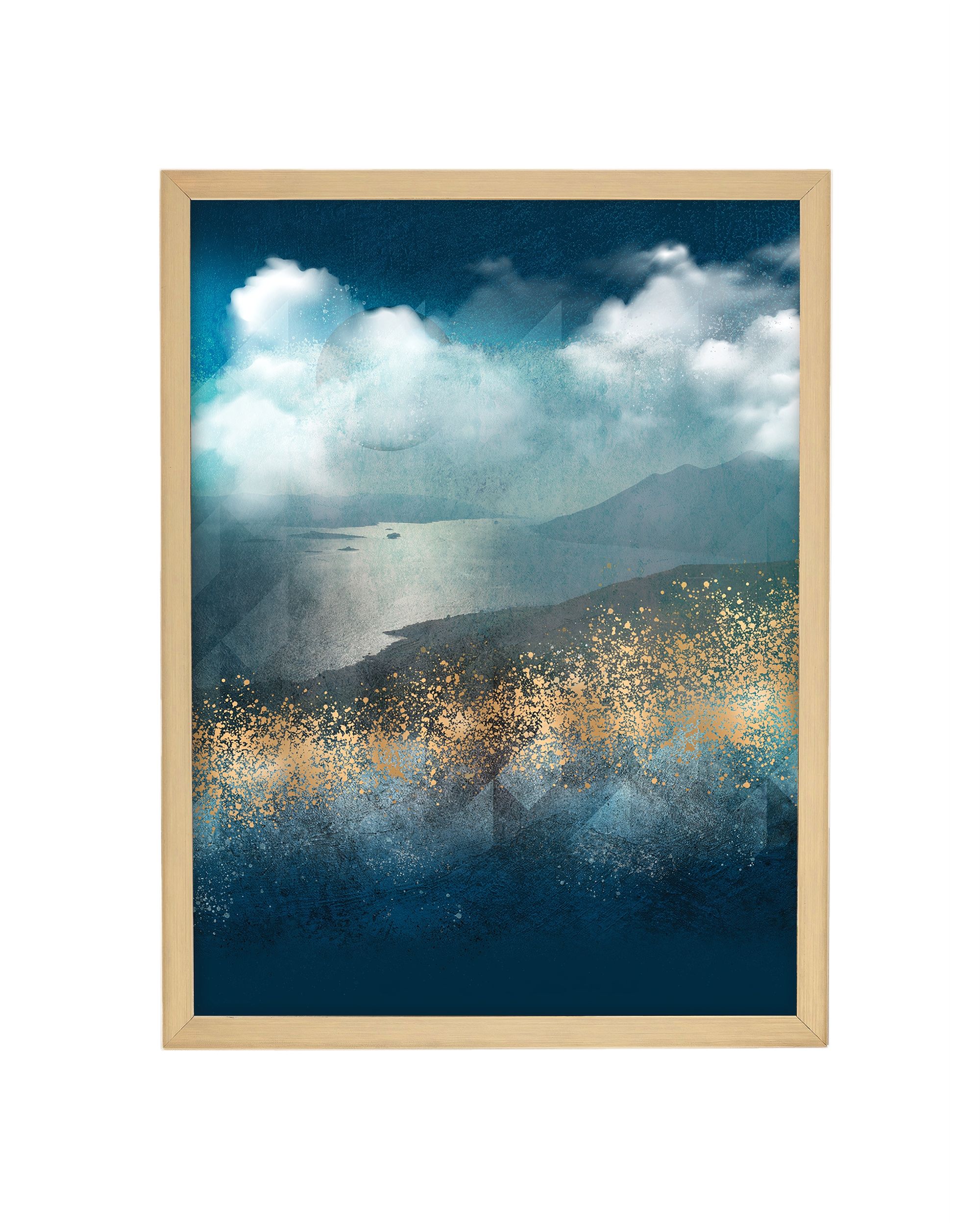Obraz Impression 30x40cm gold&navy