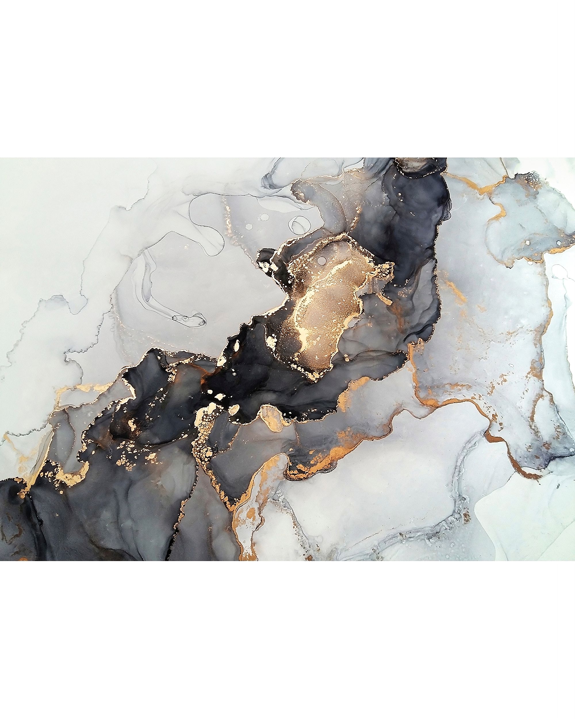 Obraz na płótnie Black&Gold Abstraction