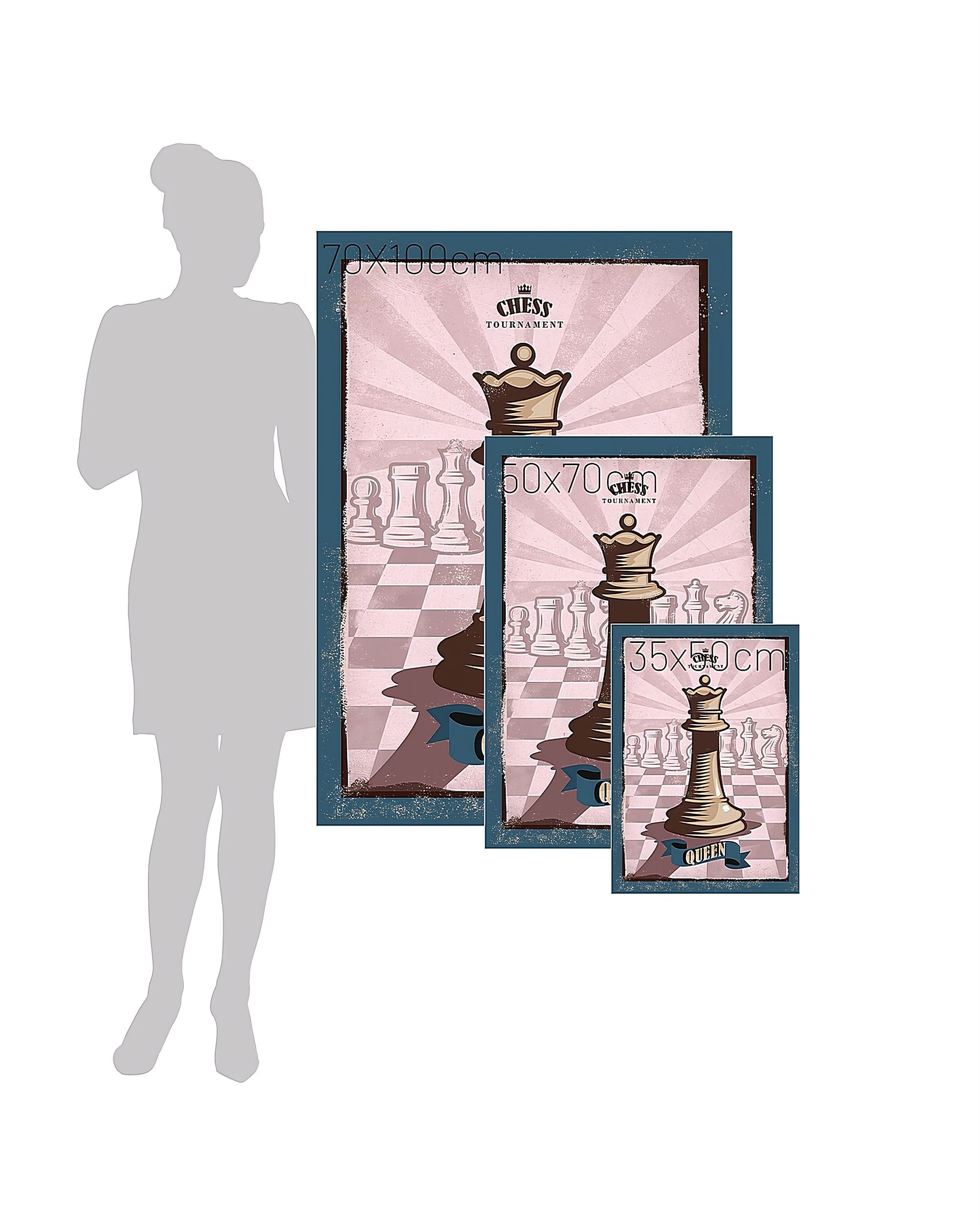 Obraz na płótnie Vintage Chess II (hover)