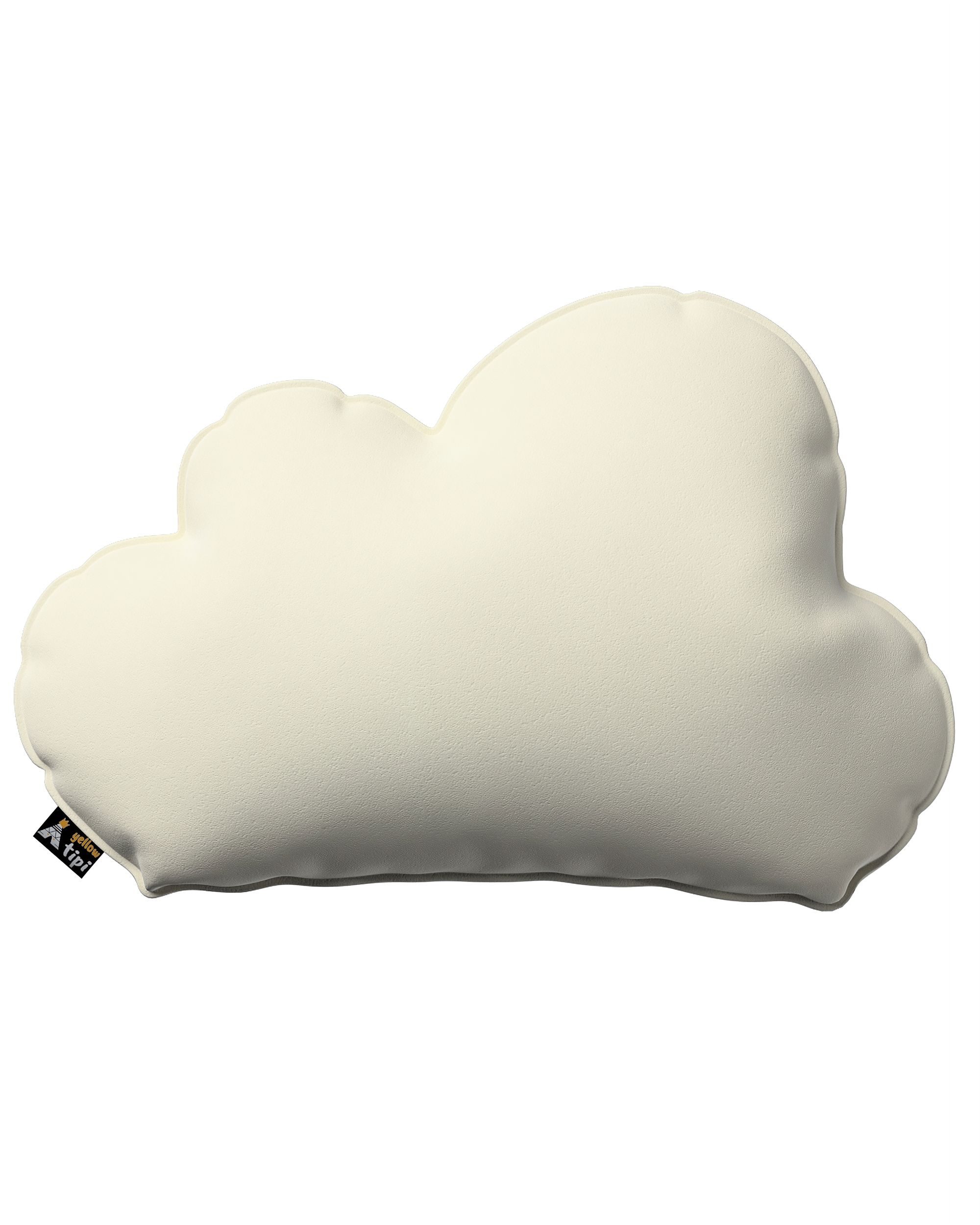 Poduszka Soft Cloud kolor kremowy tkanina połyskliwa, welwetowa