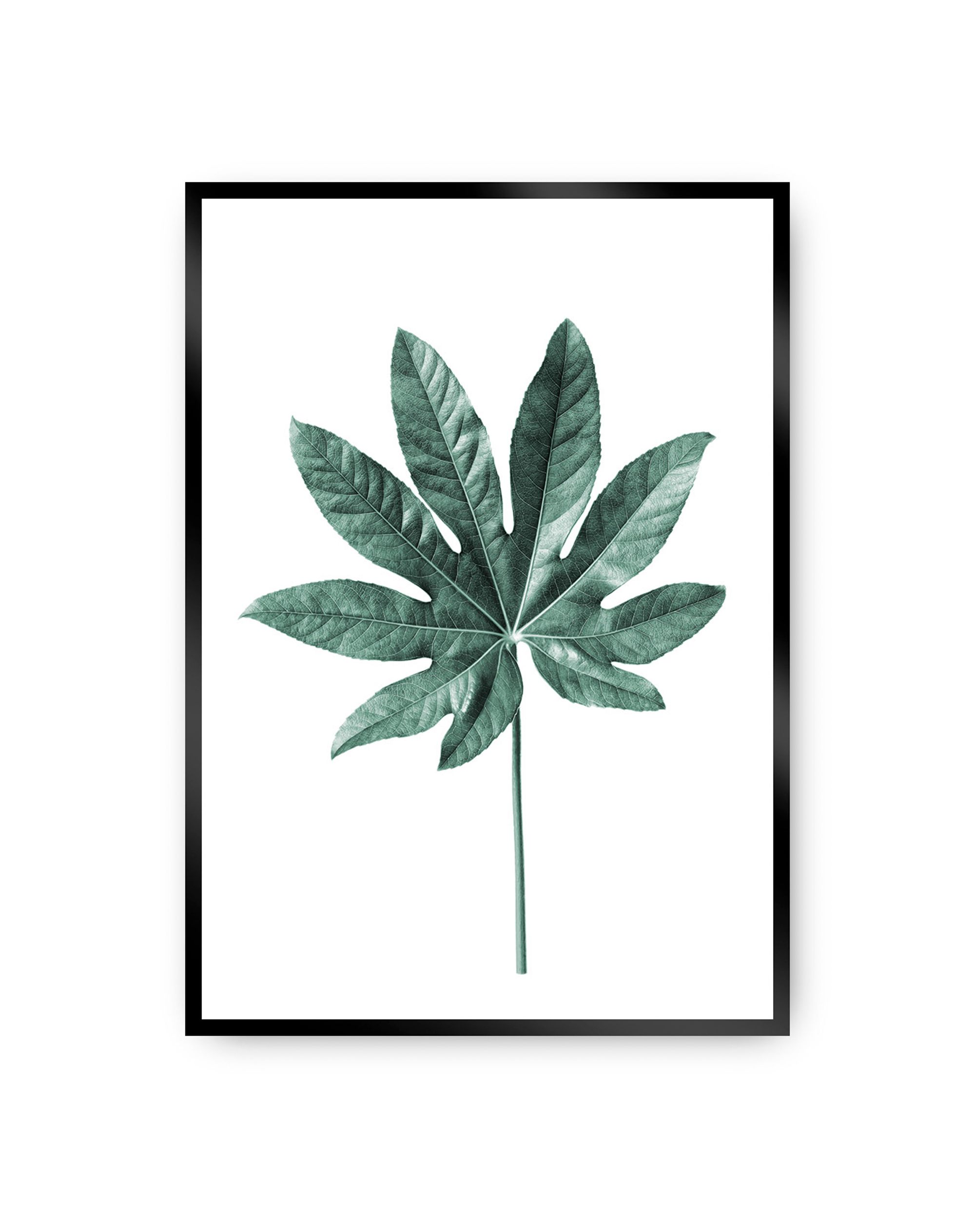 Plakat Leaf  Emerald Green