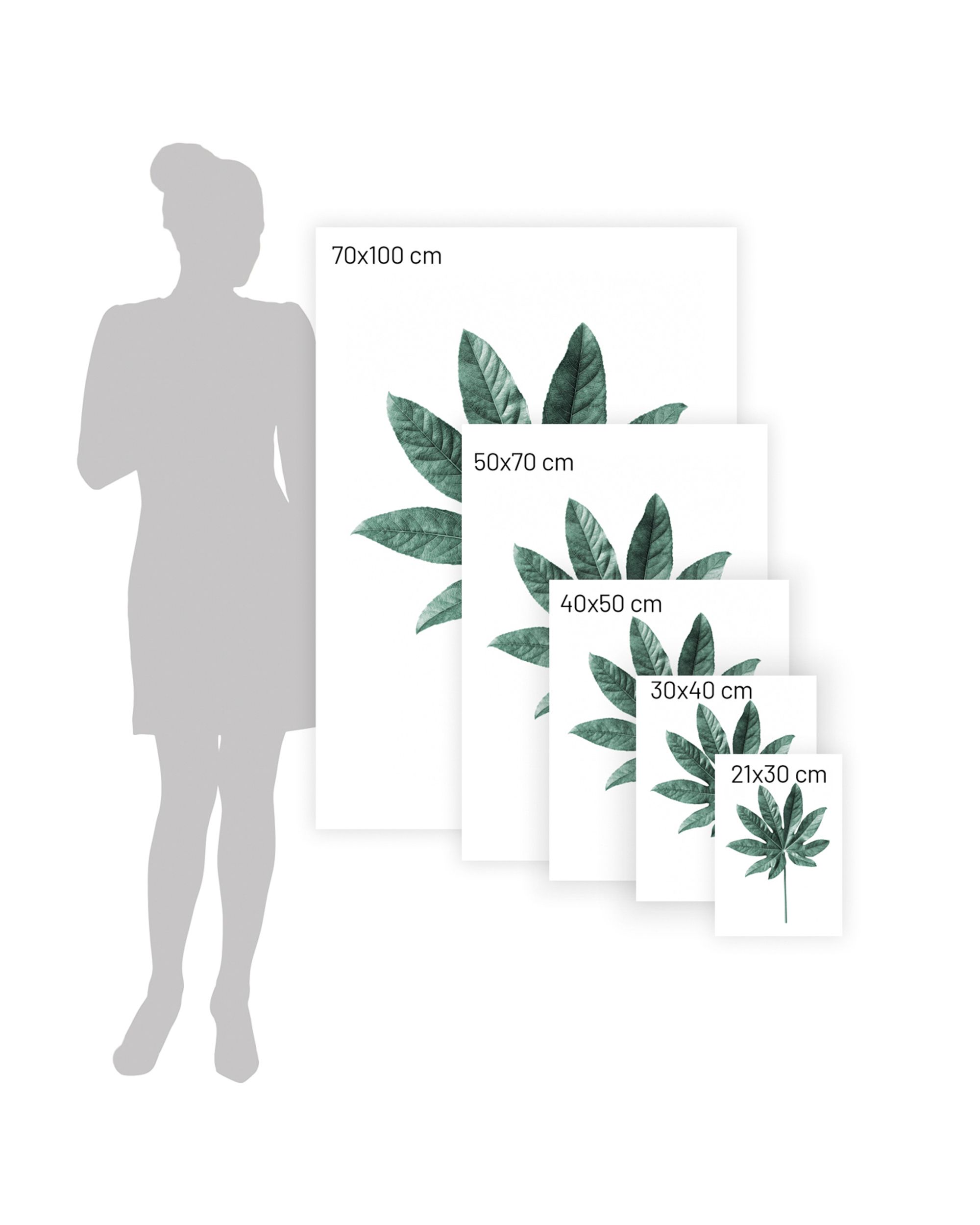 Plakat Leaf  Emerald Green (hover)