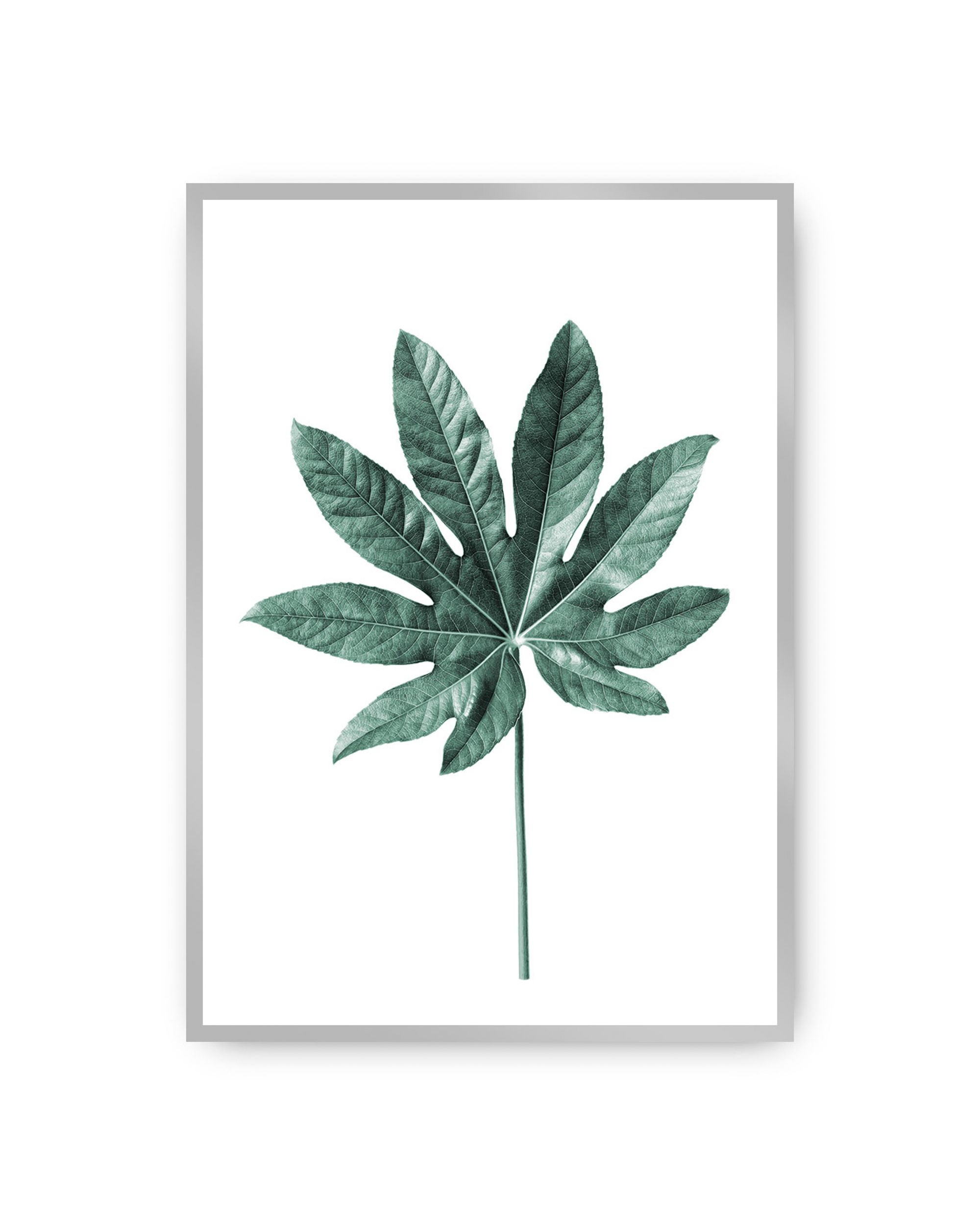 Plakat Leaf  Emerald Green