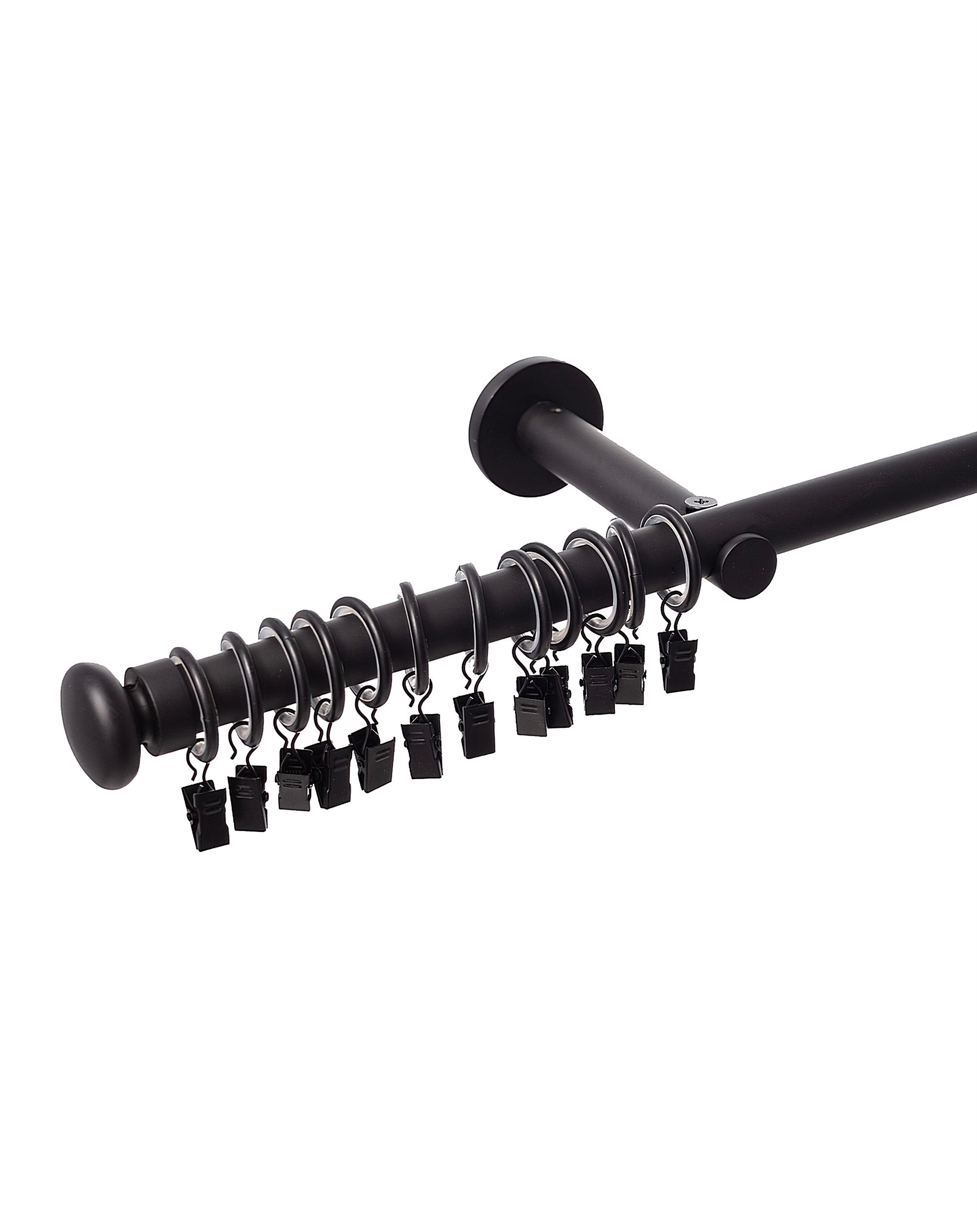 Karnisz pojedynczy Modern black matt 160cm