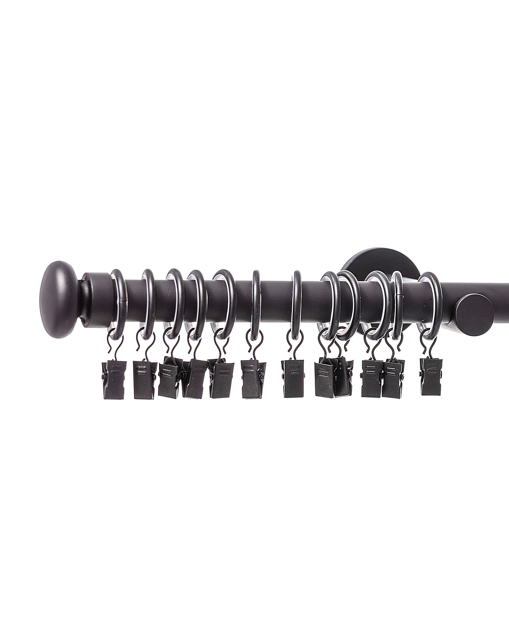 Karnisz pojedynczy Modern black matt 200cm (hover)