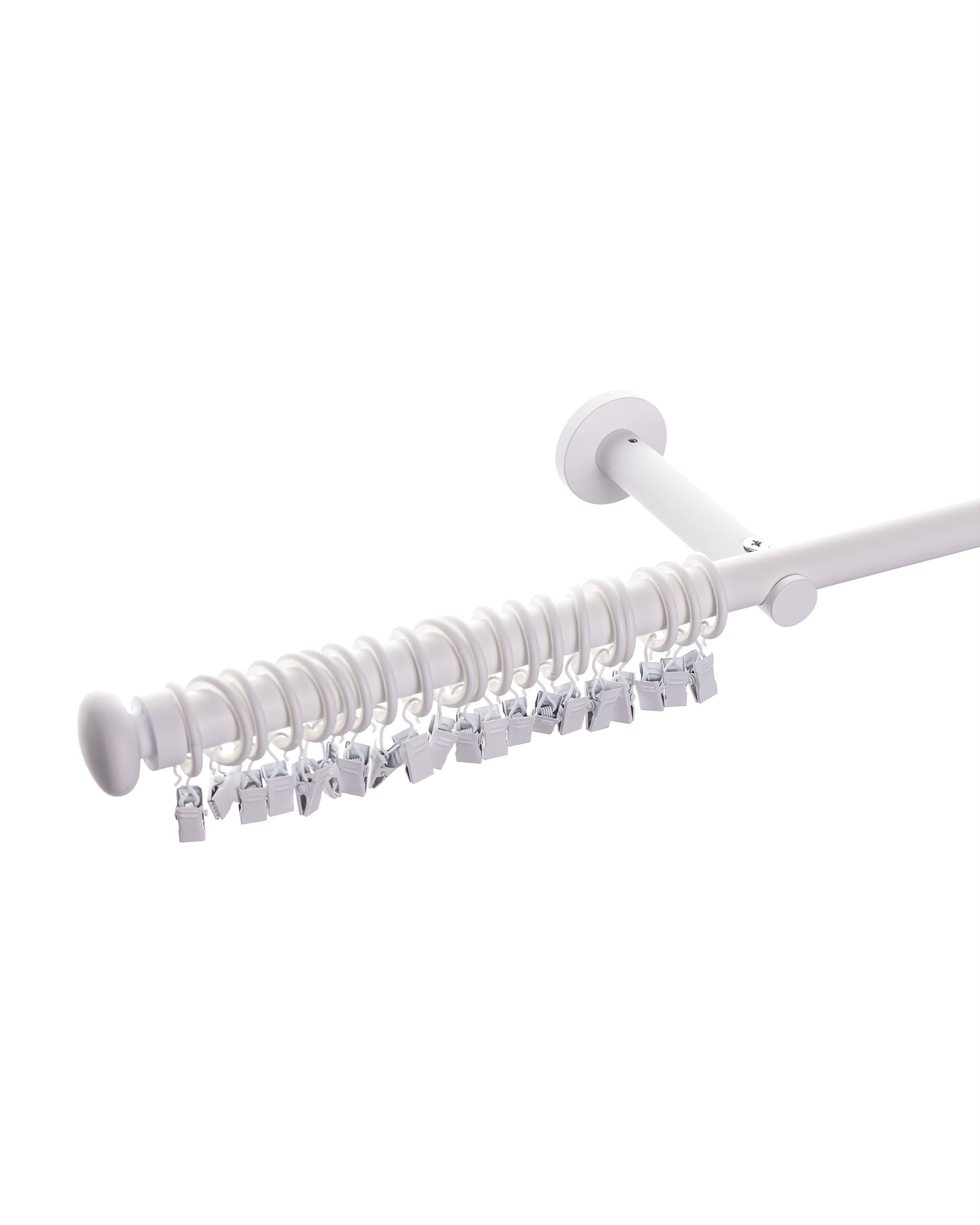 Karnisz pojedynczy Modern white matt 200cm
